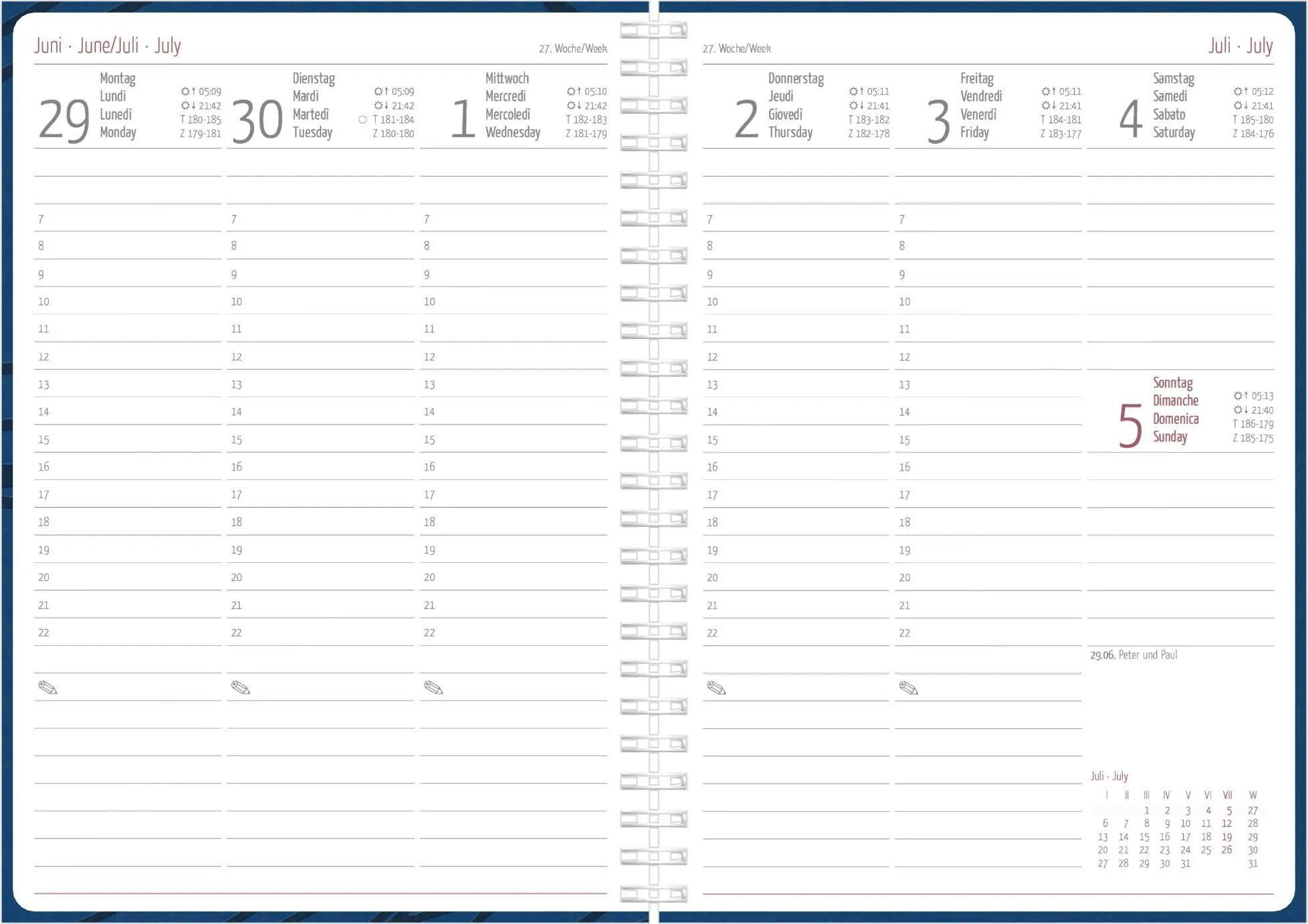 Bild: 4069095013001 | Wochenplaner Nature Line Ocean Ringbuch 2027 | KG | Kalender | 128 S.