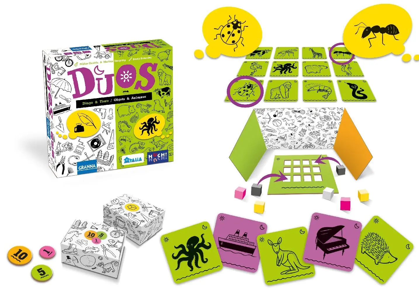 Bild: 4260071883001 | DUOS - Dinge und Tiere | Niklas Gestrin (u. a.) | Spiel | Karton