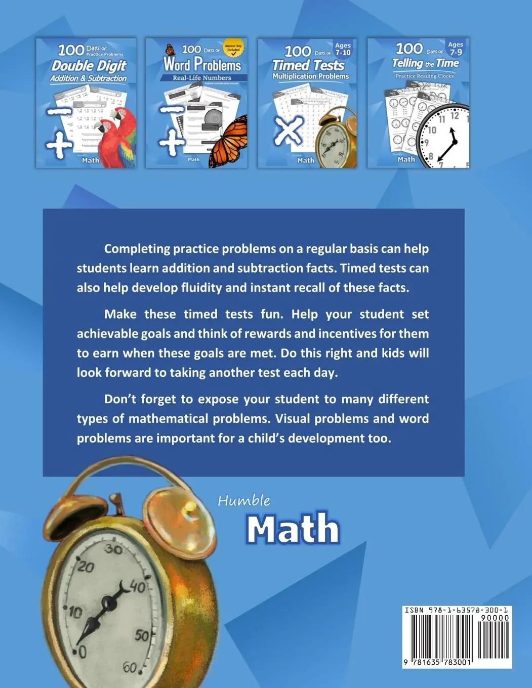 Rückseite: 9781635783001 | Humble Math - 100 Days of Timed Tests | Humble Math | Taschenbuch