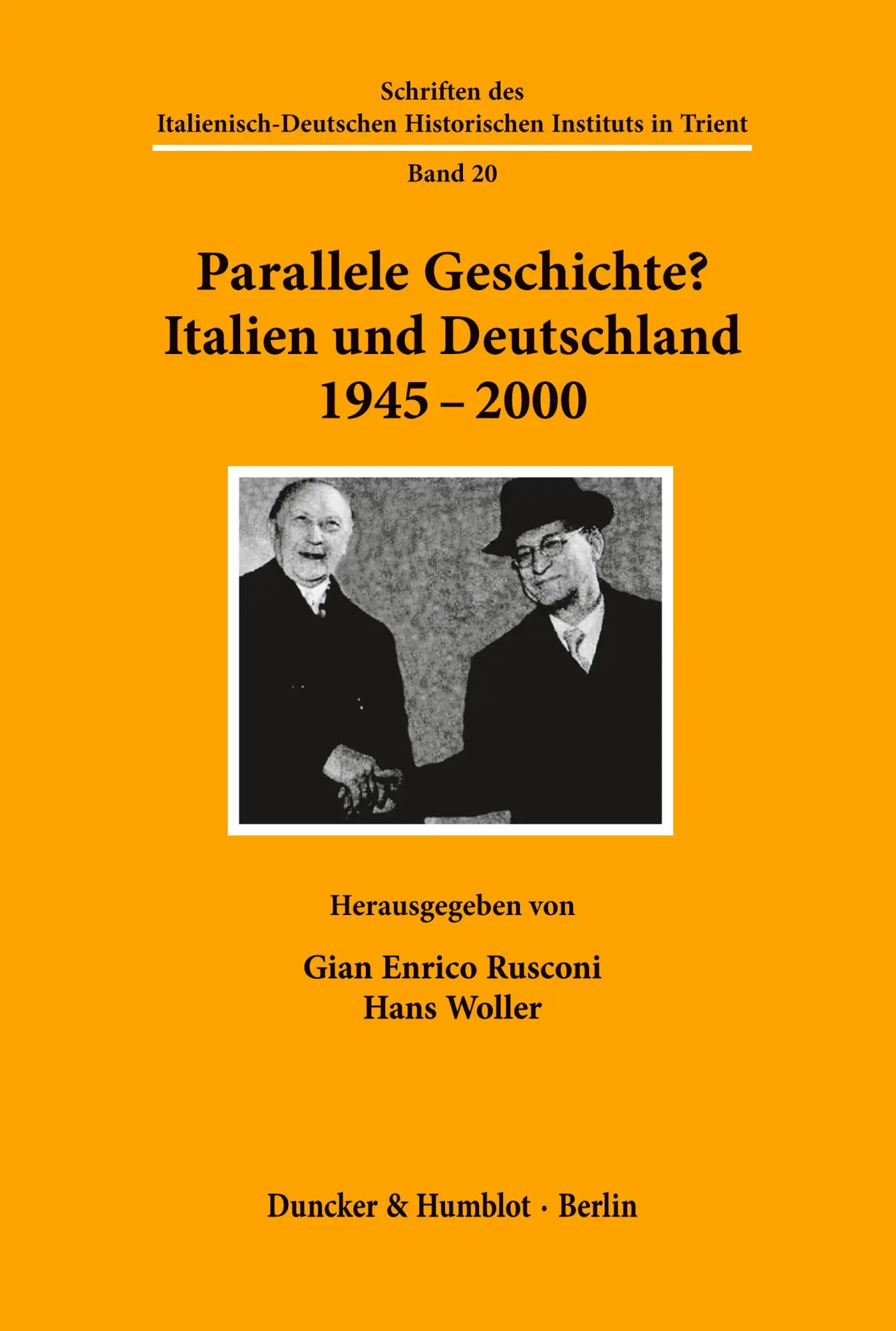 Cover: 9783428123001 | Parallele Geschichte? | Italien und Deutschland 1945-2000. | Buch