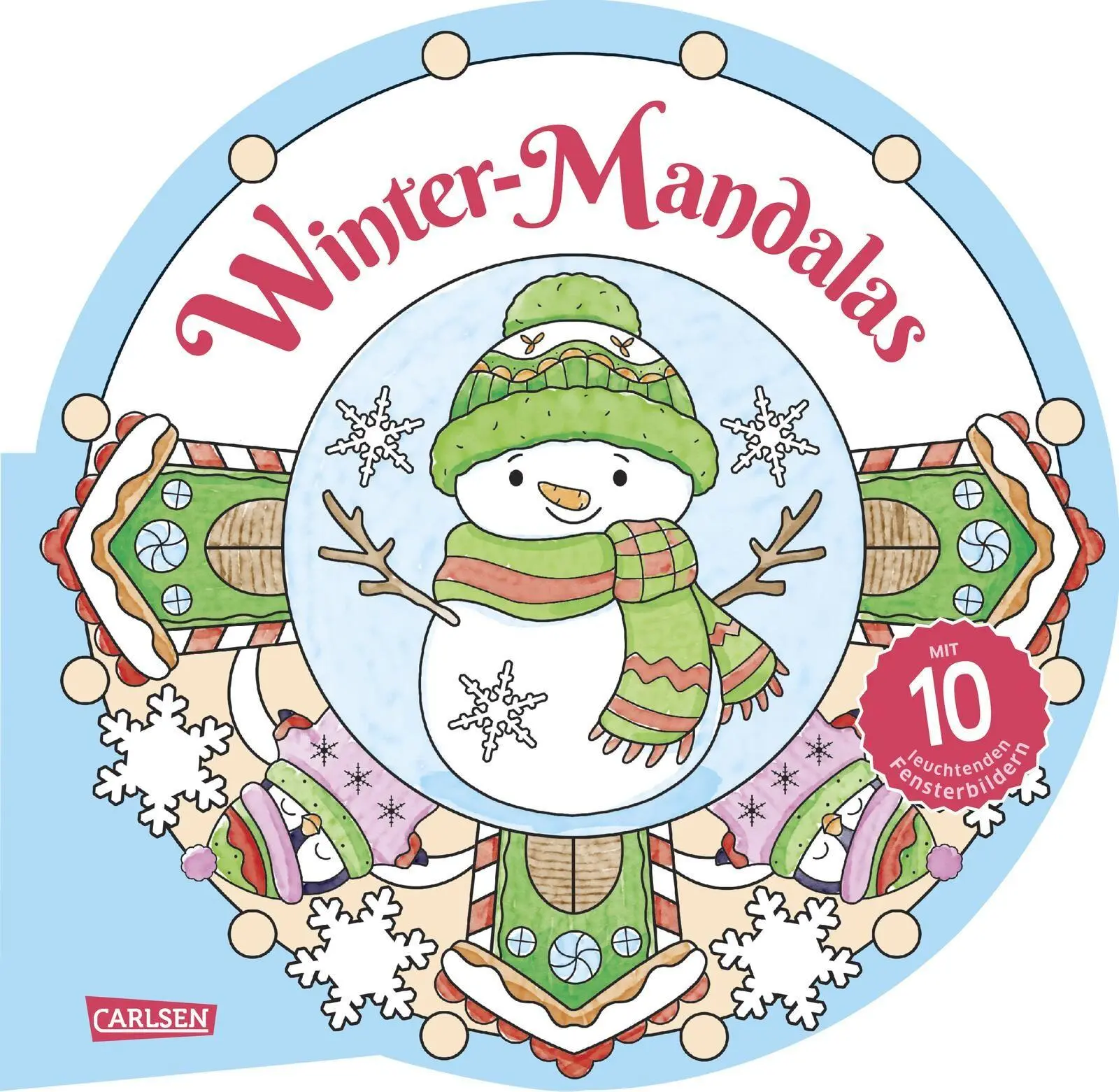 Cover: 9783551193001 | Winter-Mandalas | Mit 10 leuchtenden Fensterbildern | Anton Poitier