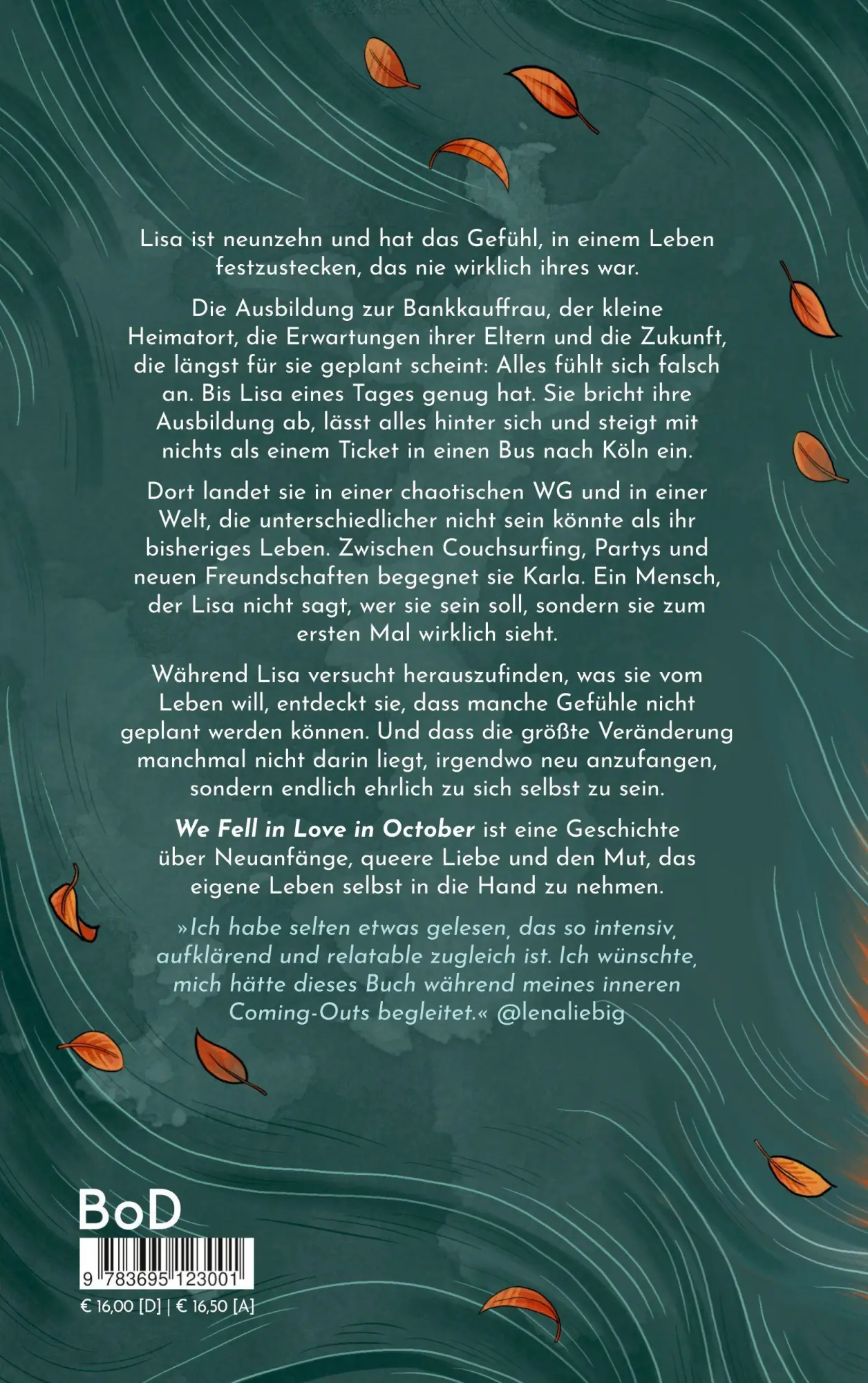 Rückseite: 9783695123001 | We Fell in Love in October | Inka Lindberg | Taschenbuch | 352 S.