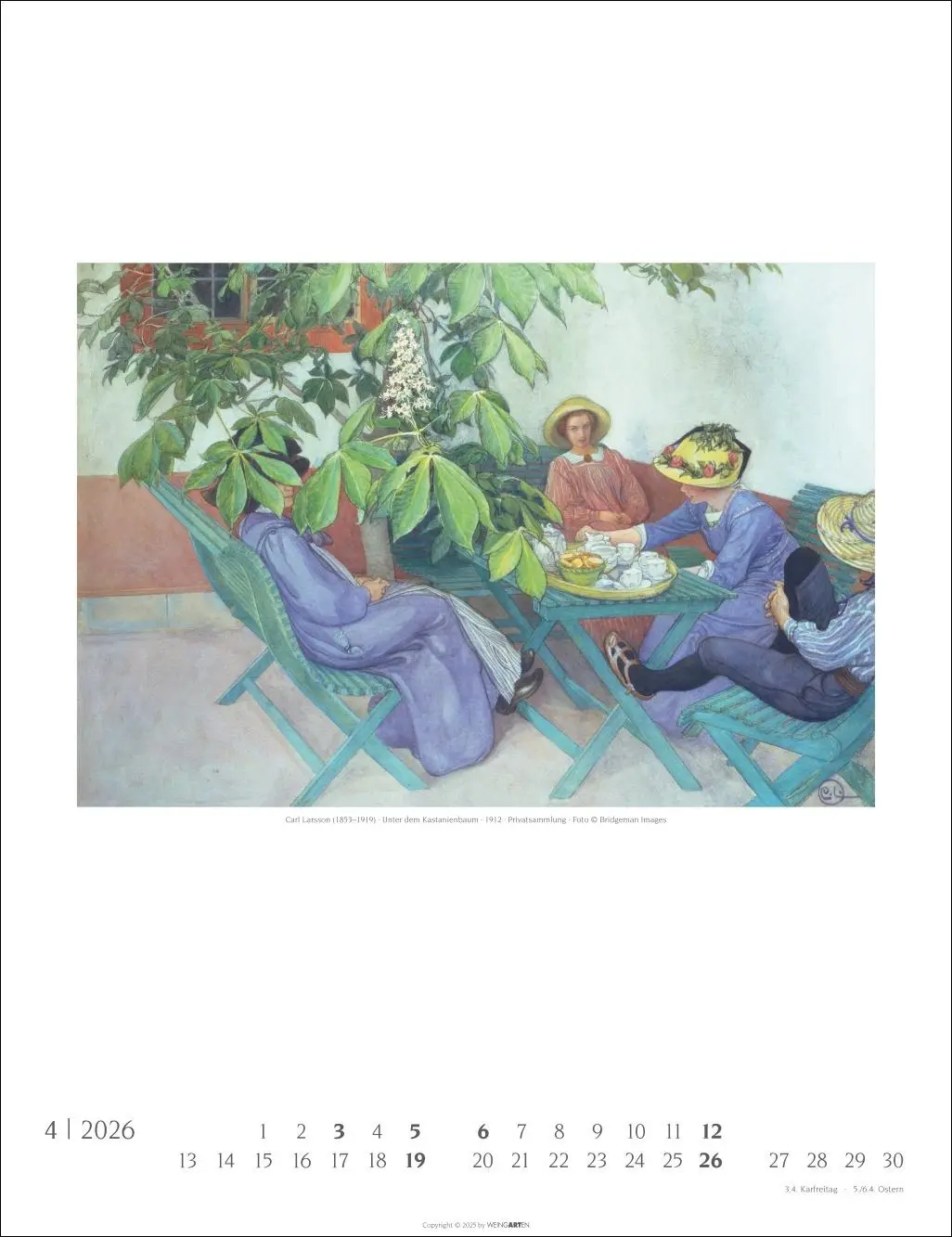 Bild: 9783839903001 | Carl Larsson Kalender 2026 | Carl Larsson | Kalender | Spiralbindung