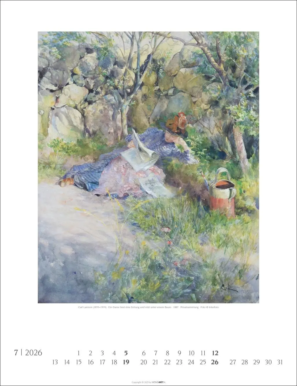 Bild: 9783839903001 | Carl Larsson Kalender 2026 | Carl Larsson | Kalender | Spiralbindung