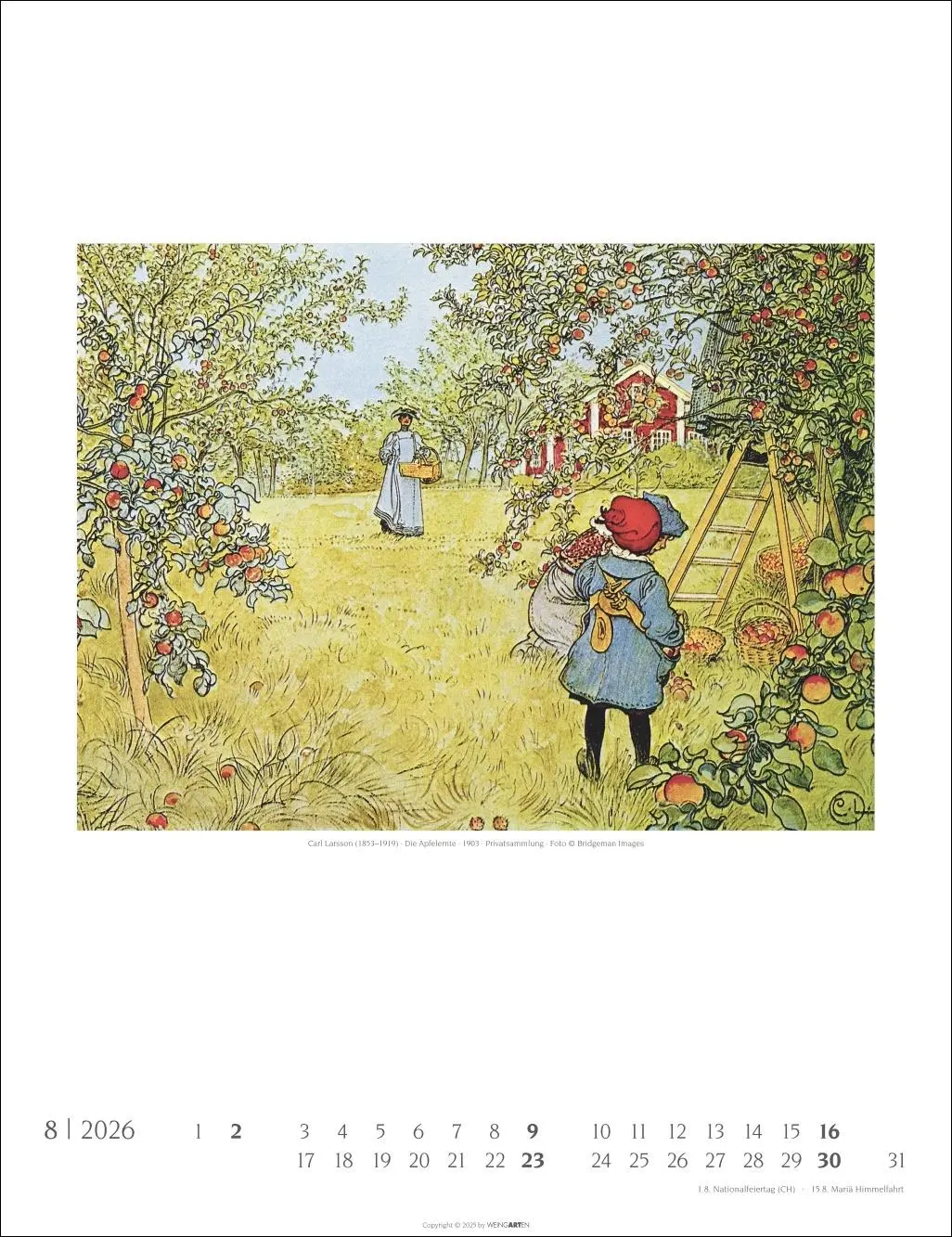 Bild: 9783839903001 | Carl Larsson Kalender 2026 | Carl Larsson | Kalender | Spiralbindung