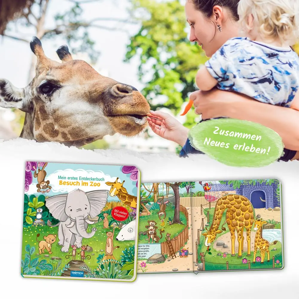 Bild: 9783988023001 | Trötsch Pappenbuch mit Klappen Mein erstes Entdeckerbuch Besuch im Zoo