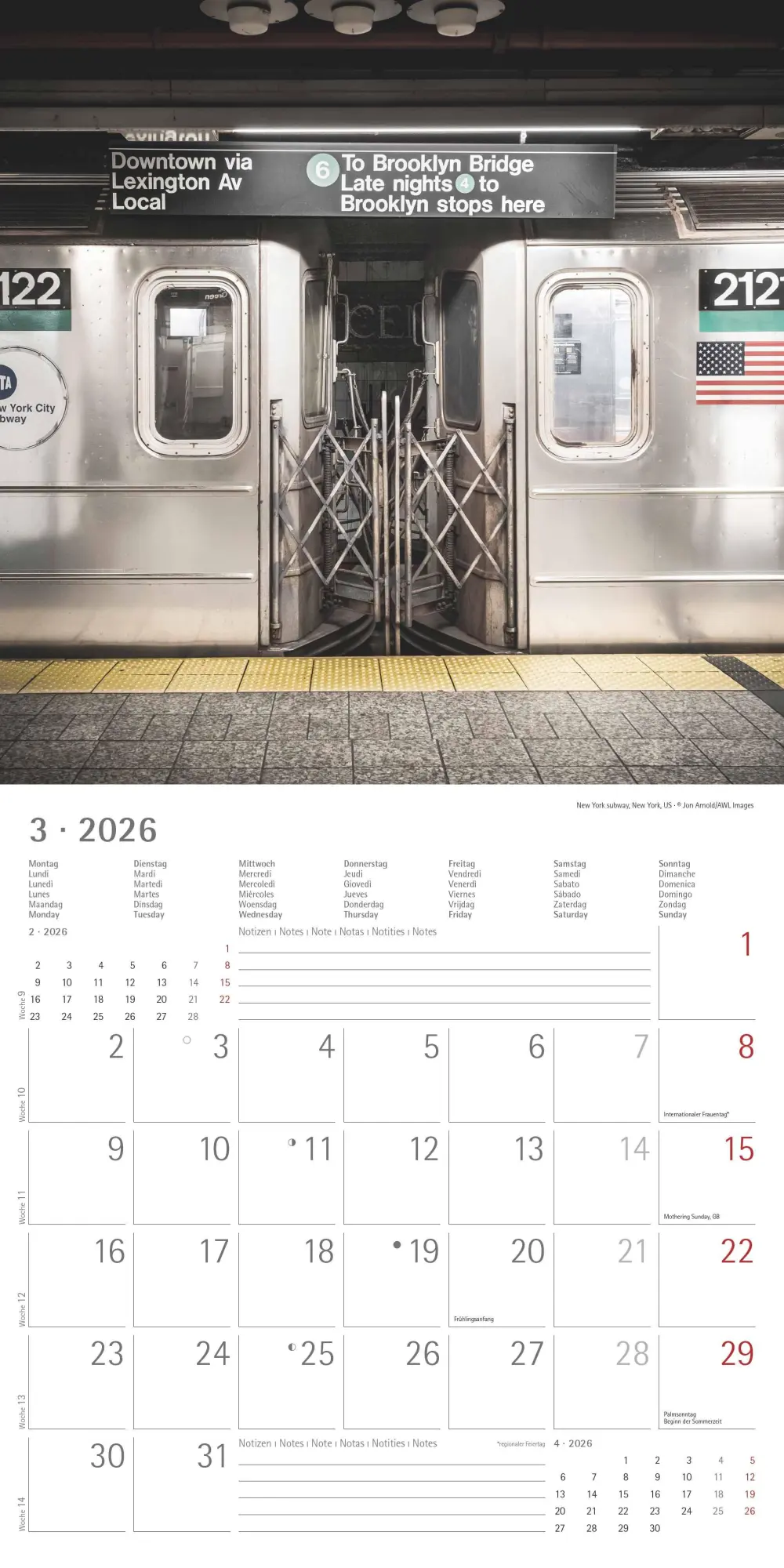 Bild: 4069095003101 | New York 2026 - Broschürenkalender 30x30 cm (30x60 geöffnet) -...