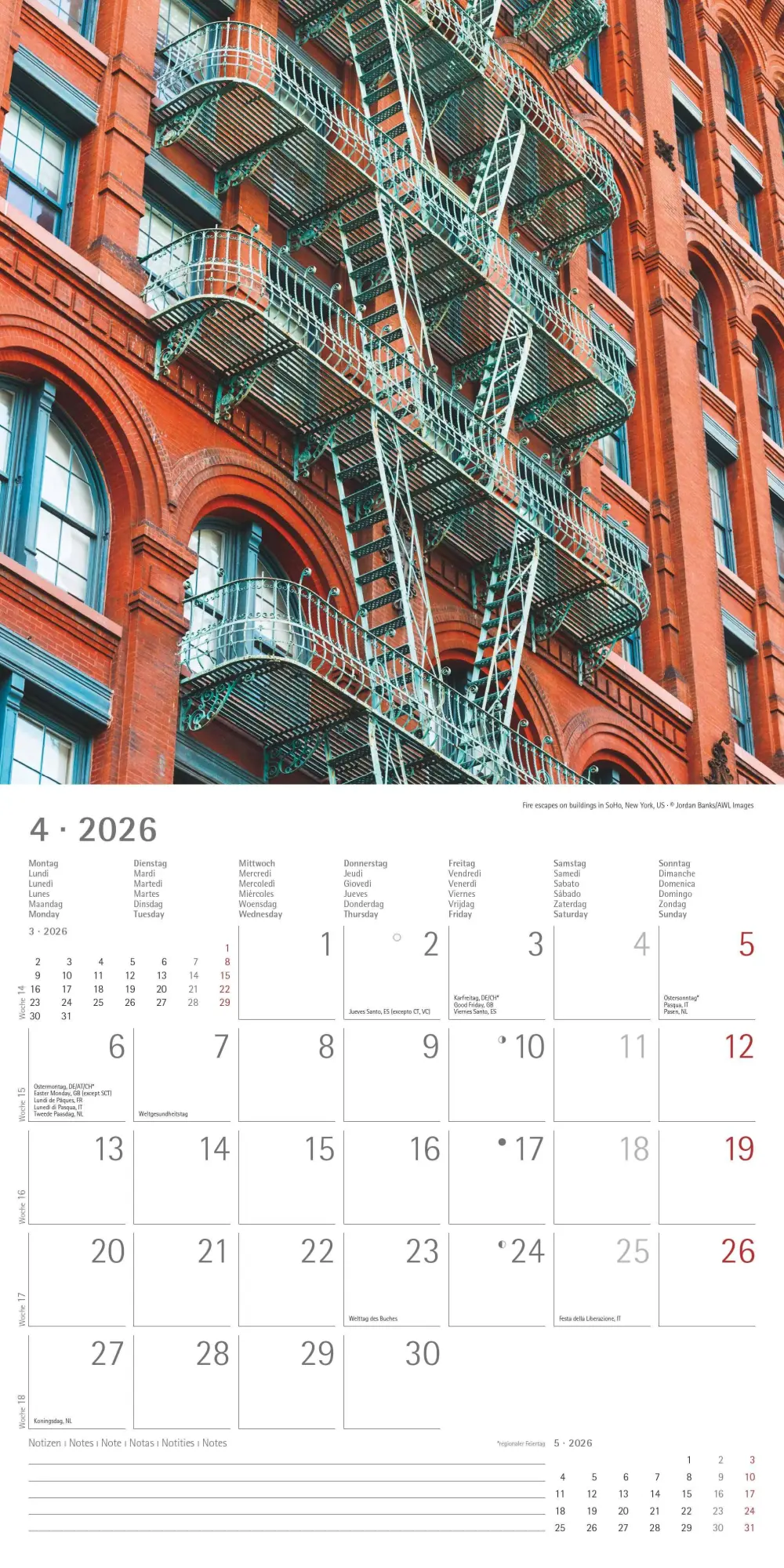 Bild: 4069095003101 | New York 2026 - Broschürenkalender 30x30 cm (30x60 geöffnet) -...