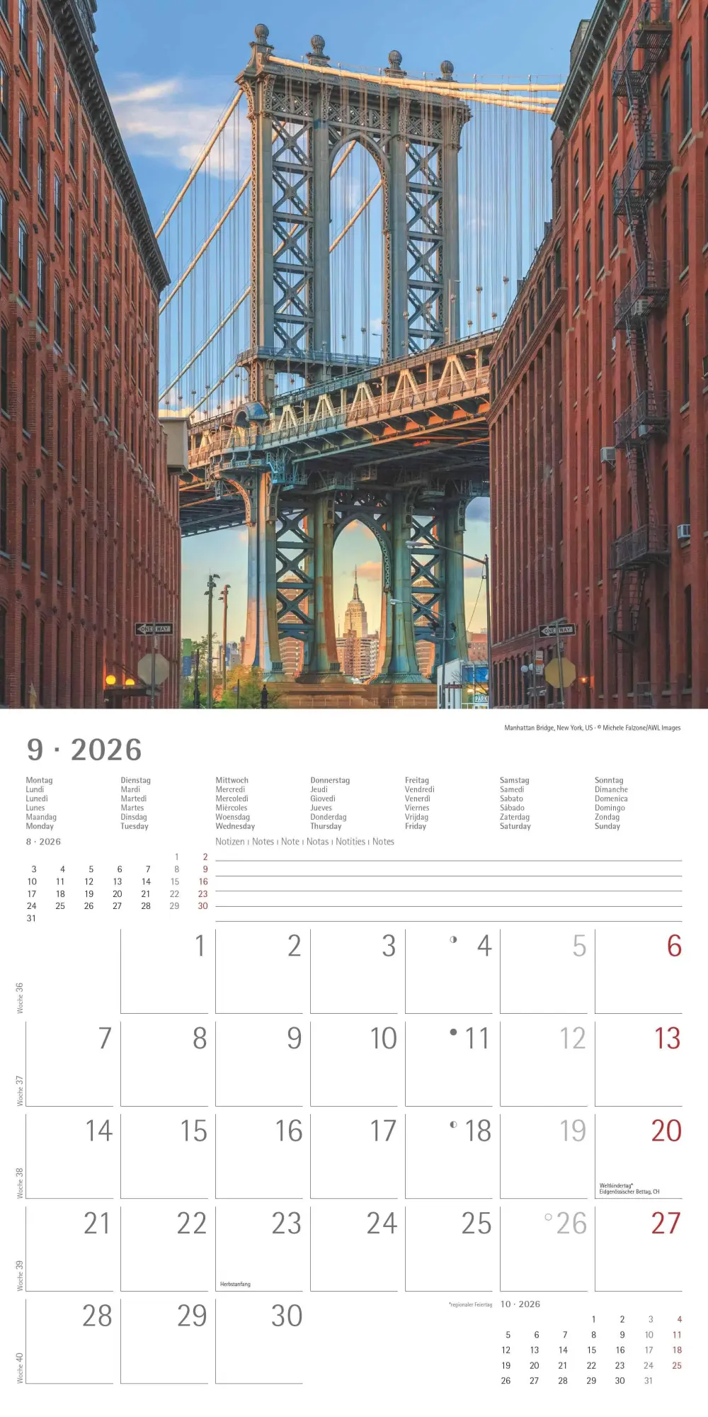 Bild: 4069095003101 | New York 2026 - Broschürenkalender 30x30 cm (30x60 geöffnet) -...