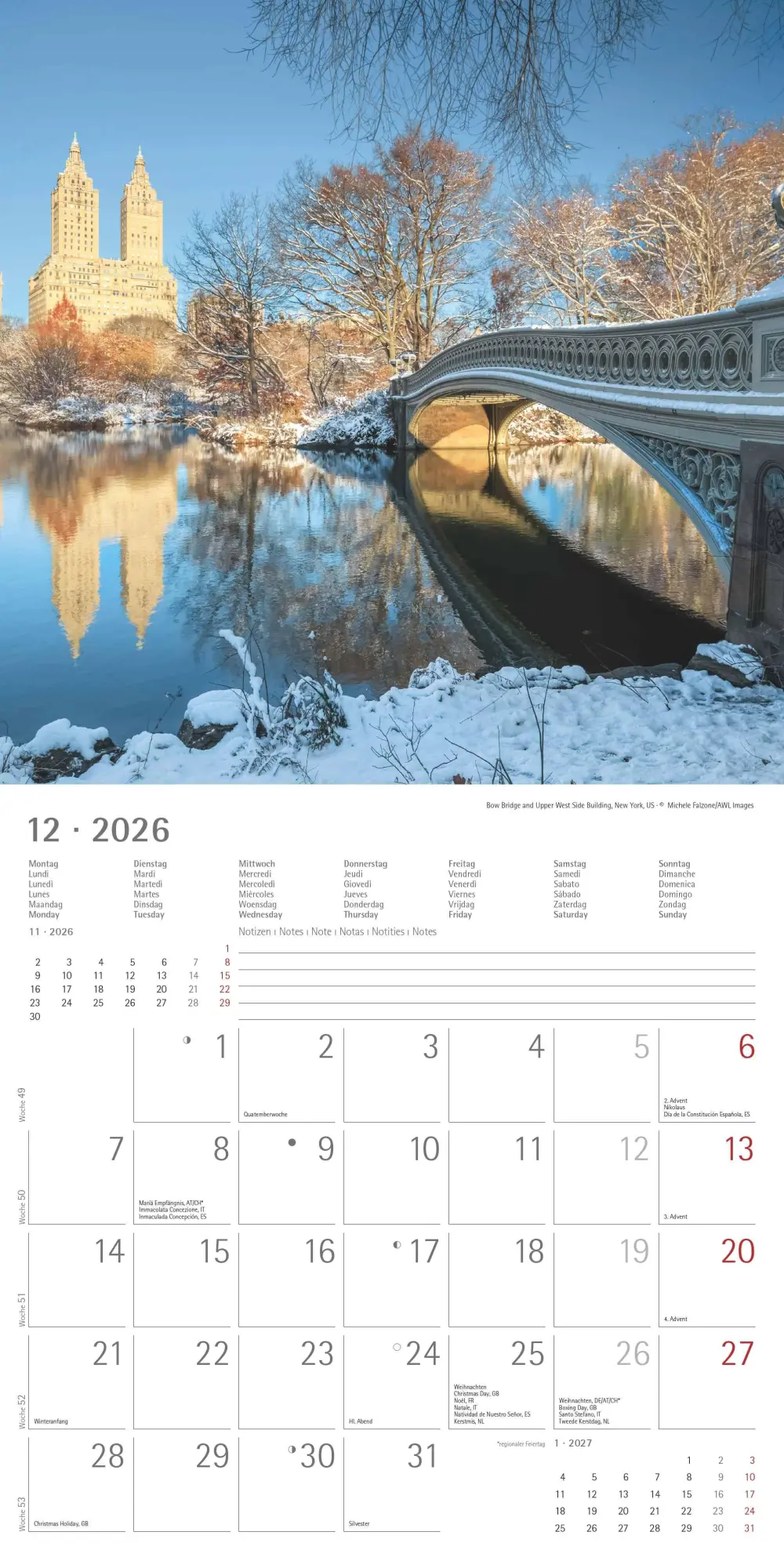 Bild: 4069095003101 | New York 2026 - Broschürenkalender 30x30 cm (30x60 geöffnet) -...