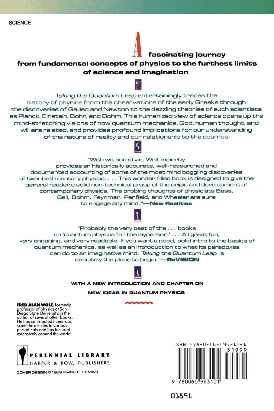 Rückseite: 9780060963101 | Taking the Quantum Leap | Fred A. Wolf | Taschenbuch | Englisch | 1989