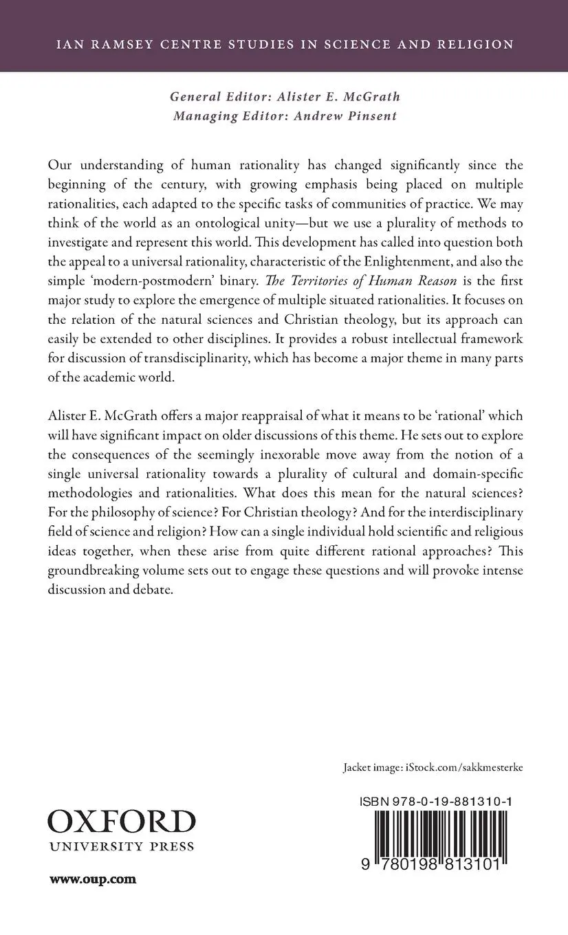 Rückseite: 9780198813101 | Territories of Human Reason | Alister E McGrath | Buch | Gebunden