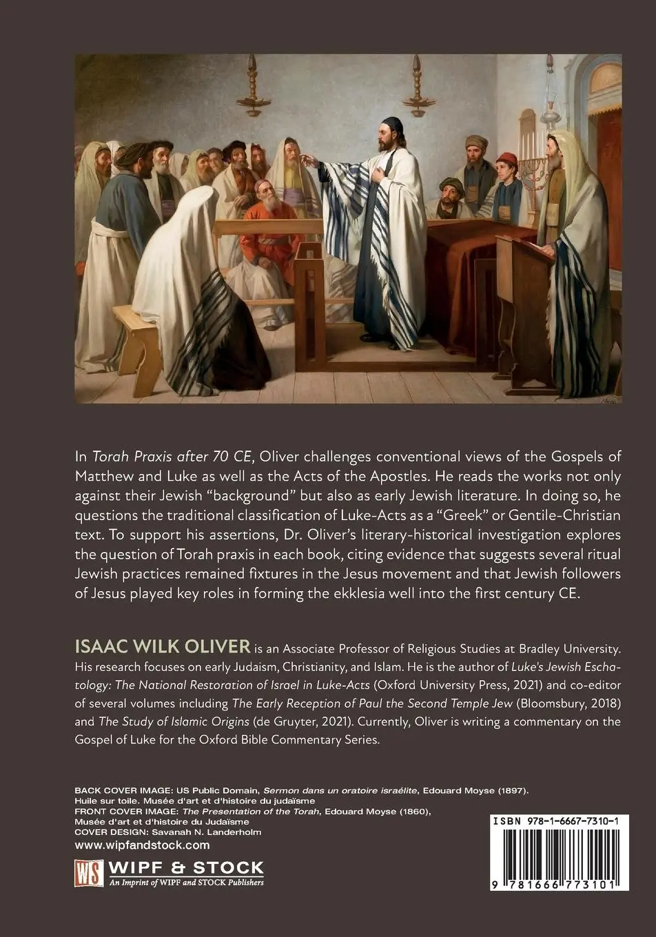 Rückseite: 9781666773101 | Torah Praxis after 70 CE | Isaac Wilk Oliver | Taschenbuch | Englisch
