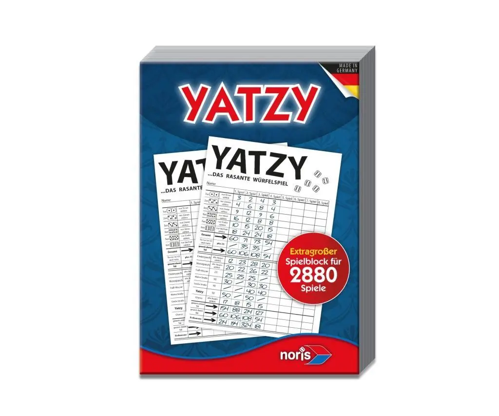 Cover: 4000826043201 | Knubbel Yatzy - extra großer Spielblock | Spiel | 606194320 | Deutsch