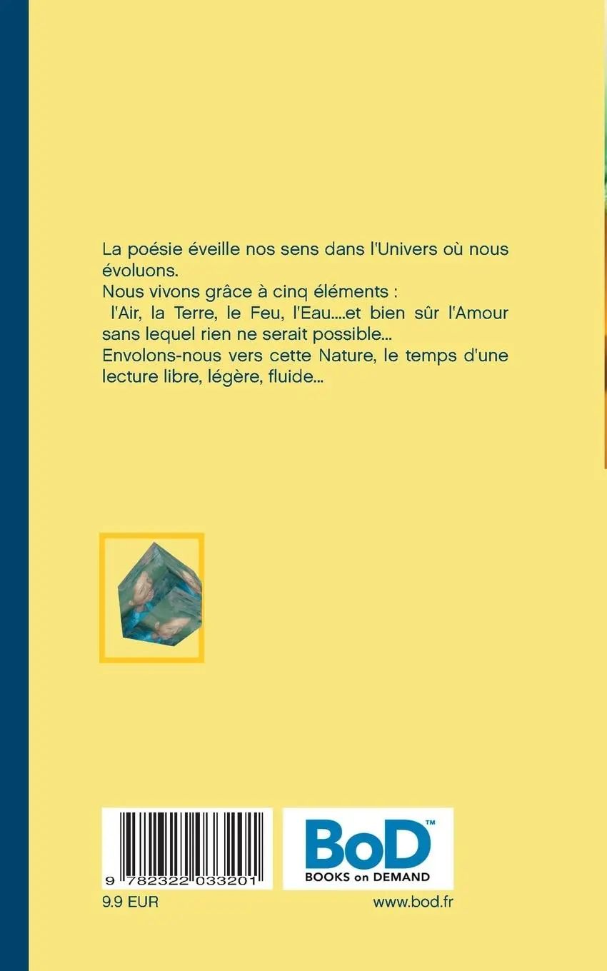 Rückseite: 9782322033201 | Les 5 Eléments | Air Terre Feu Eau... Amour | Lydia Montigny | Buch