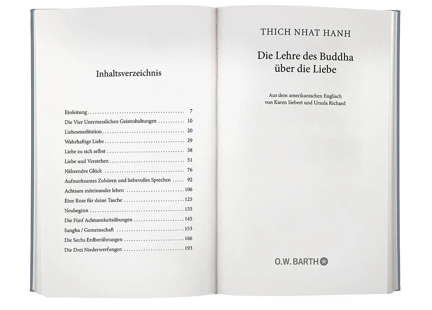 Bild: 9783426293201 | Die Lehre des Buddha über die Liebe | Thich Nhat Hanh | Buch | 208 S.