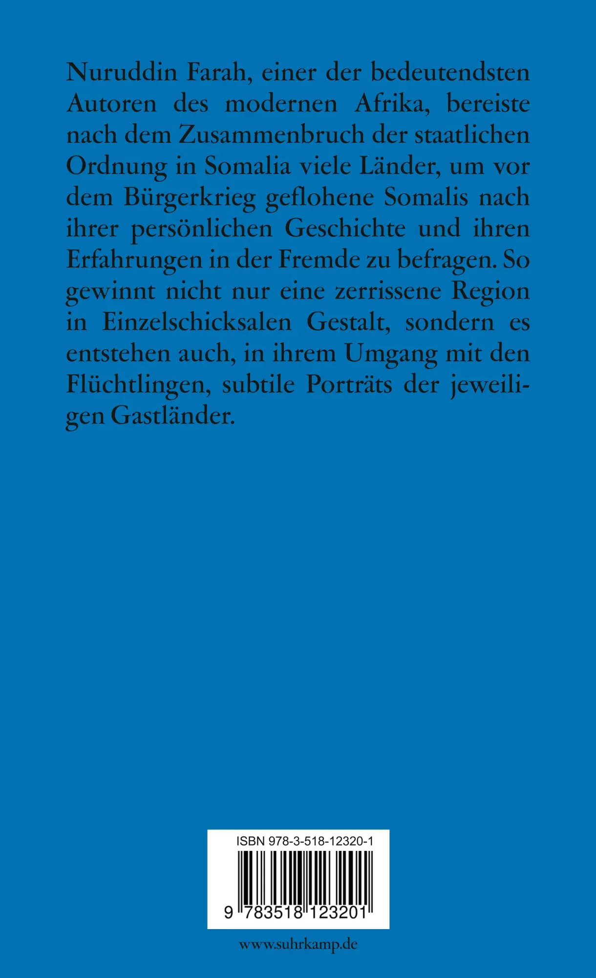 Rückseite: 9783518123201 | Yesterday, Tomorrow | Stimmen aus der somalischen Diaspora | Farah