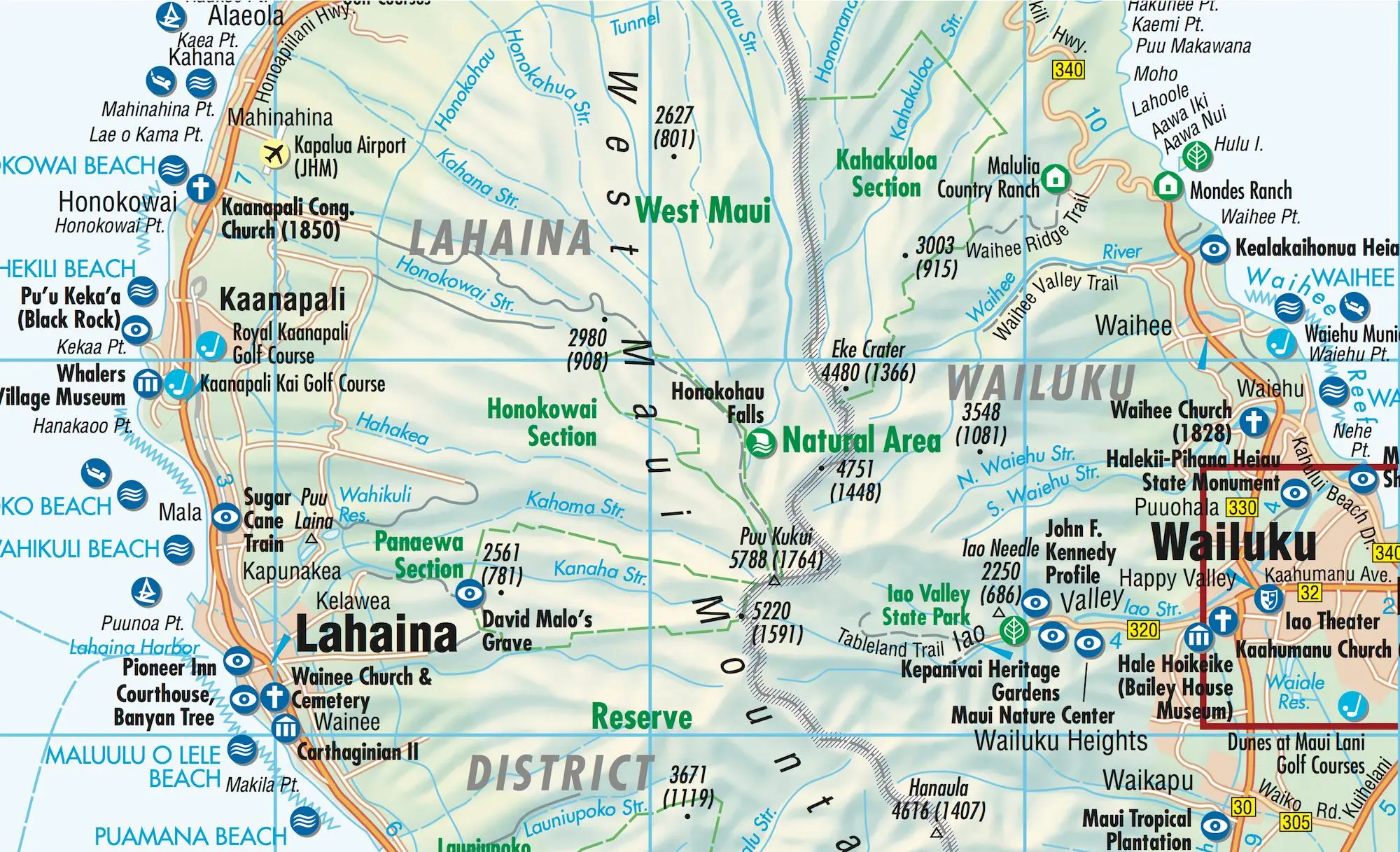 Bild: 9783866093201 | Hawaiian Islands 1 : 200 000 / 1 : 400 000 | (Land-)Karte | Borch Maps