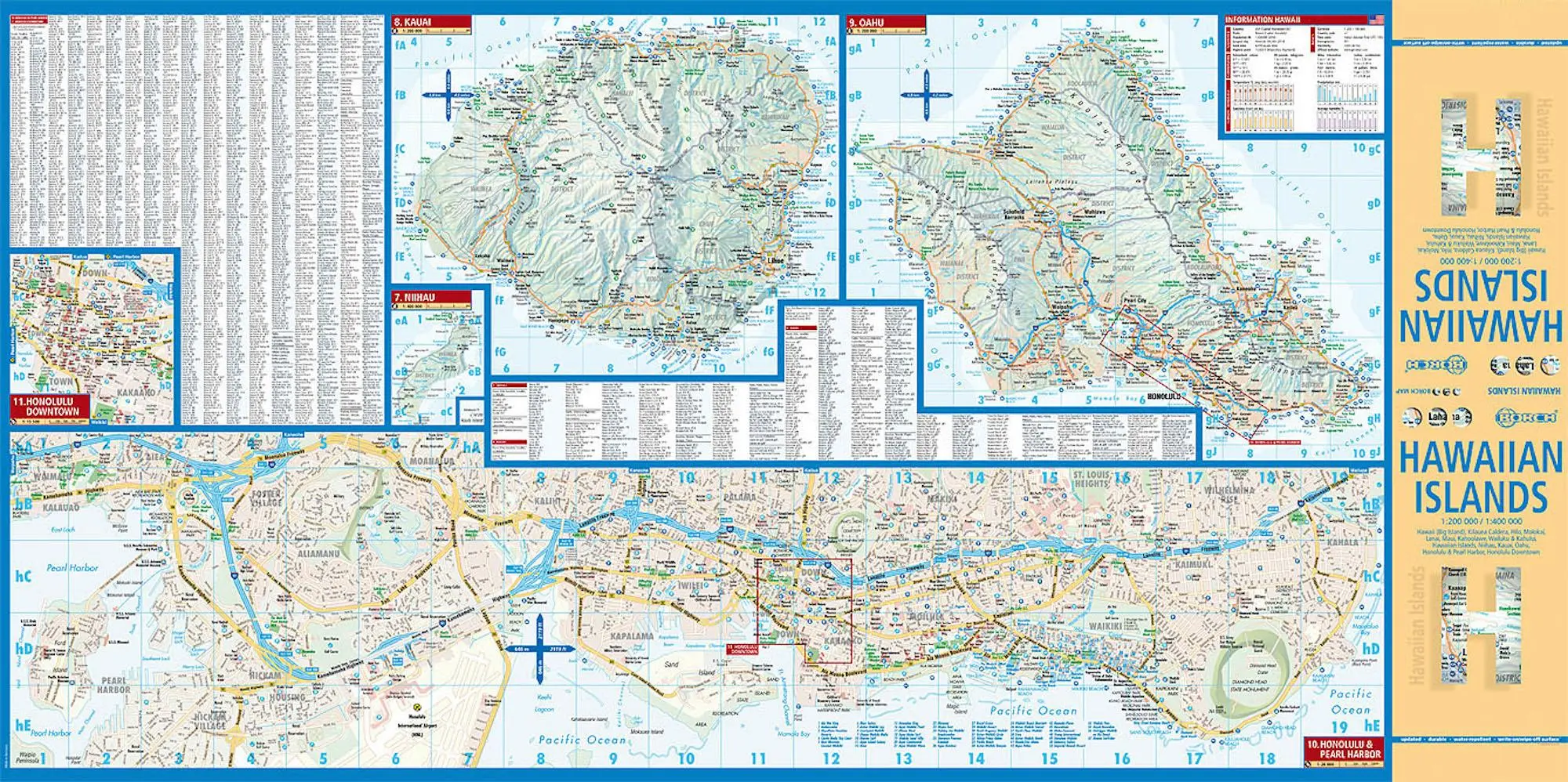 Bild: 9783866093201 | Hawaiian Islands 1 : 200 000 / 1 : 400 000 | (Land-)Karte | Borch Maps