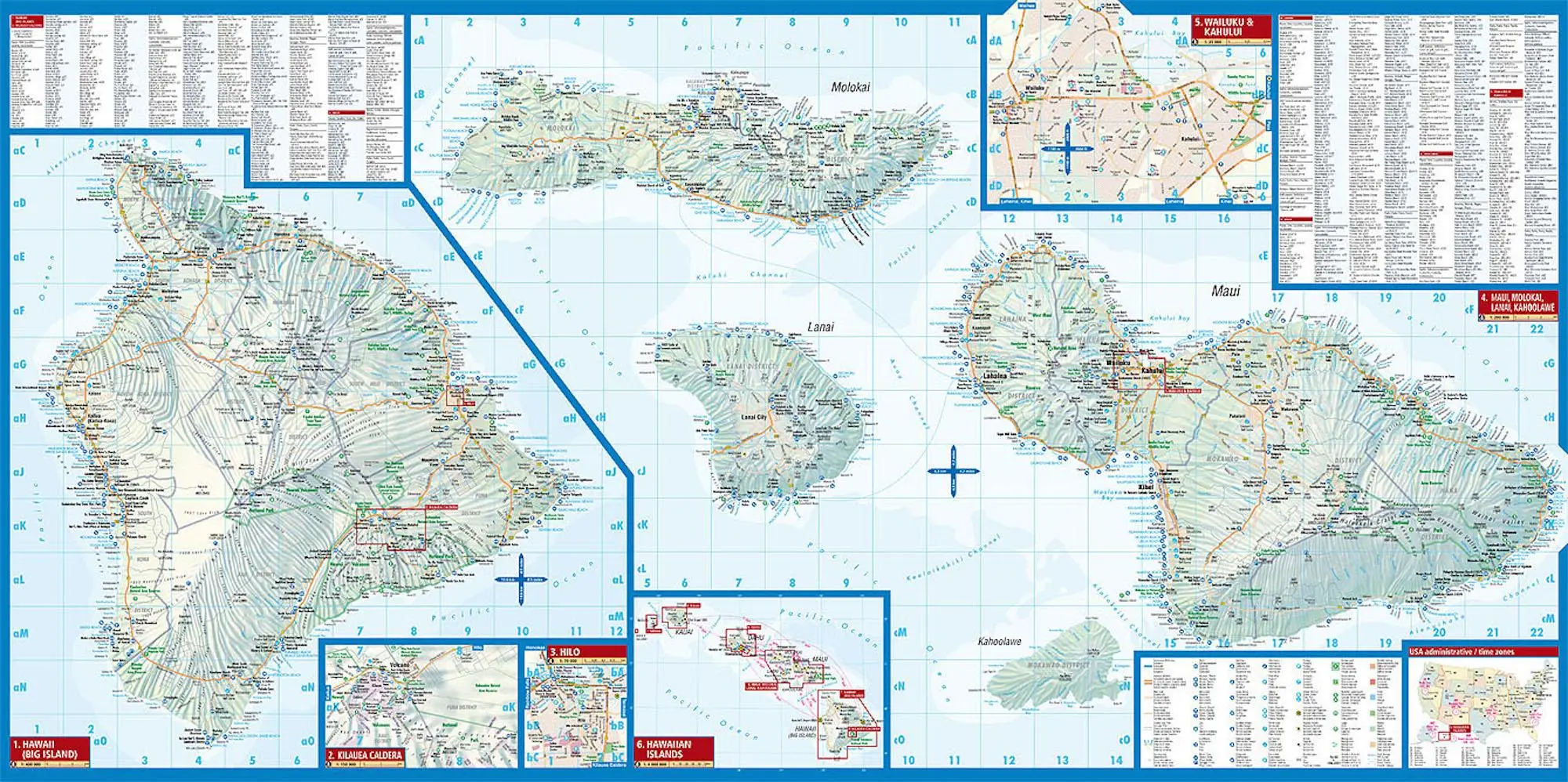 Bild: 9783866093201 | Hawaiian Islands 1 : 200 000 / 1 : 400 000 | (Land-)Karte | Borch Maps