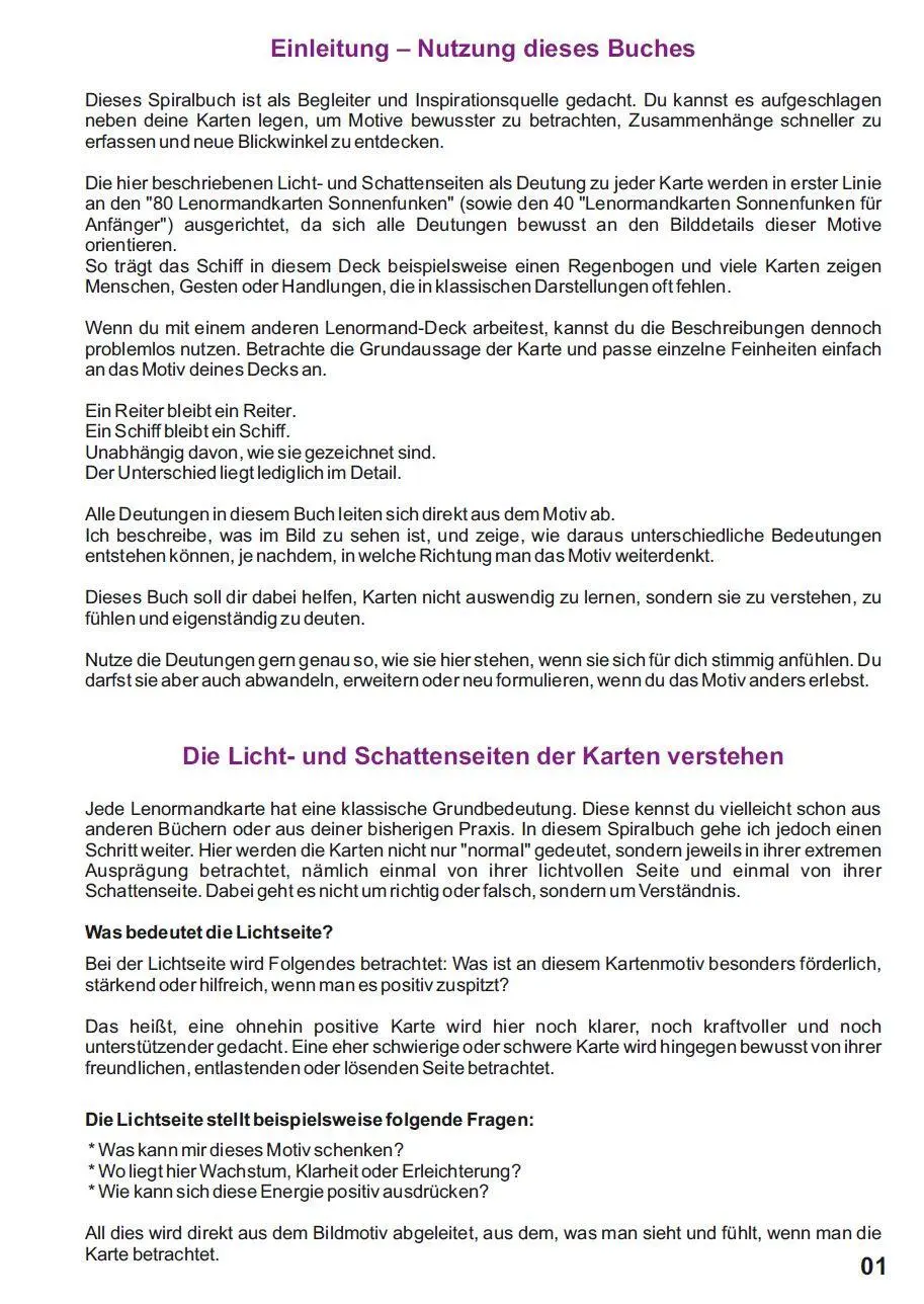 Bild: 9783967383201 | Licht und Schatten Deutungen der Lenormandkarten | Angelina Schulze