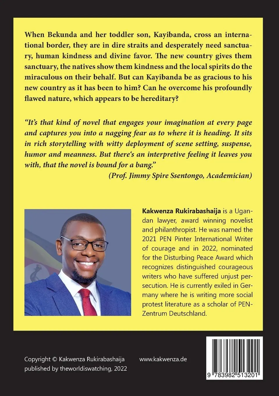 Rückseite: 9783982513201 | The Greedy Barbarian | Kakwenza Rukirabashaija | Taschenbuch | 2023