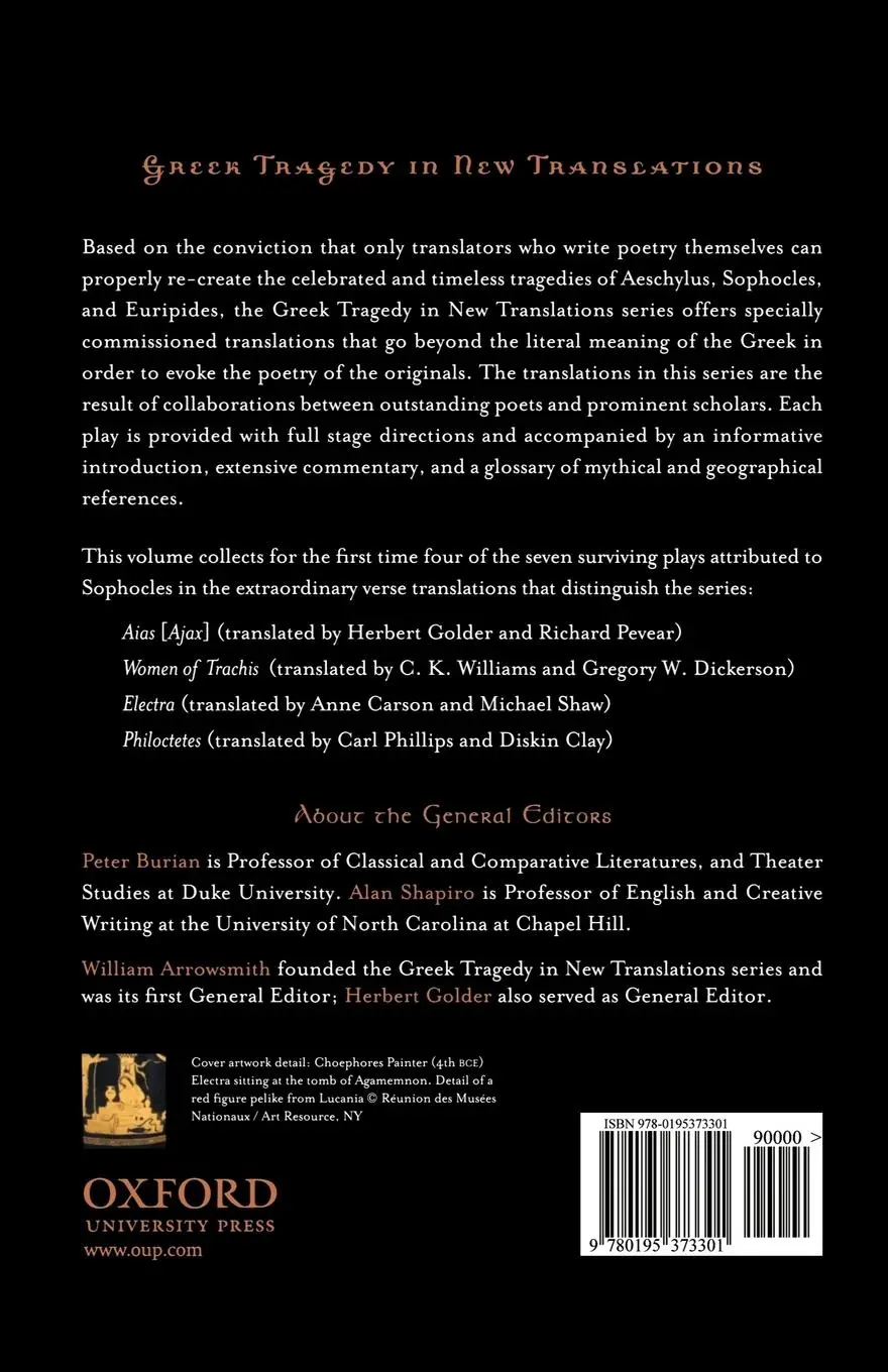 Rückseite: 9780195373301 | The Complete Sophocles, Volume II | Electra and Other Plays | Buch