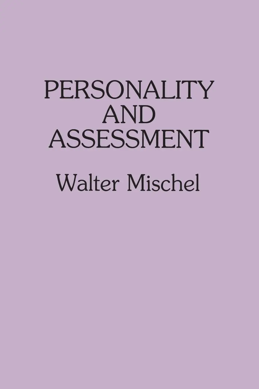 Cover: 9780805823301 | Personality and Assessment | Walter Mischel | Taschenbuch | Englisch