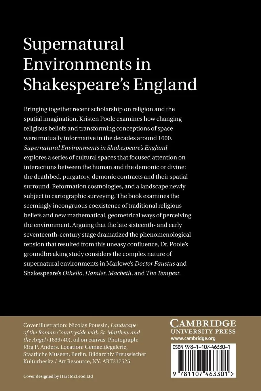 Rückseite: 9781107463301 | Supernatural Environments in Shakespeare's England | Kristen Poole