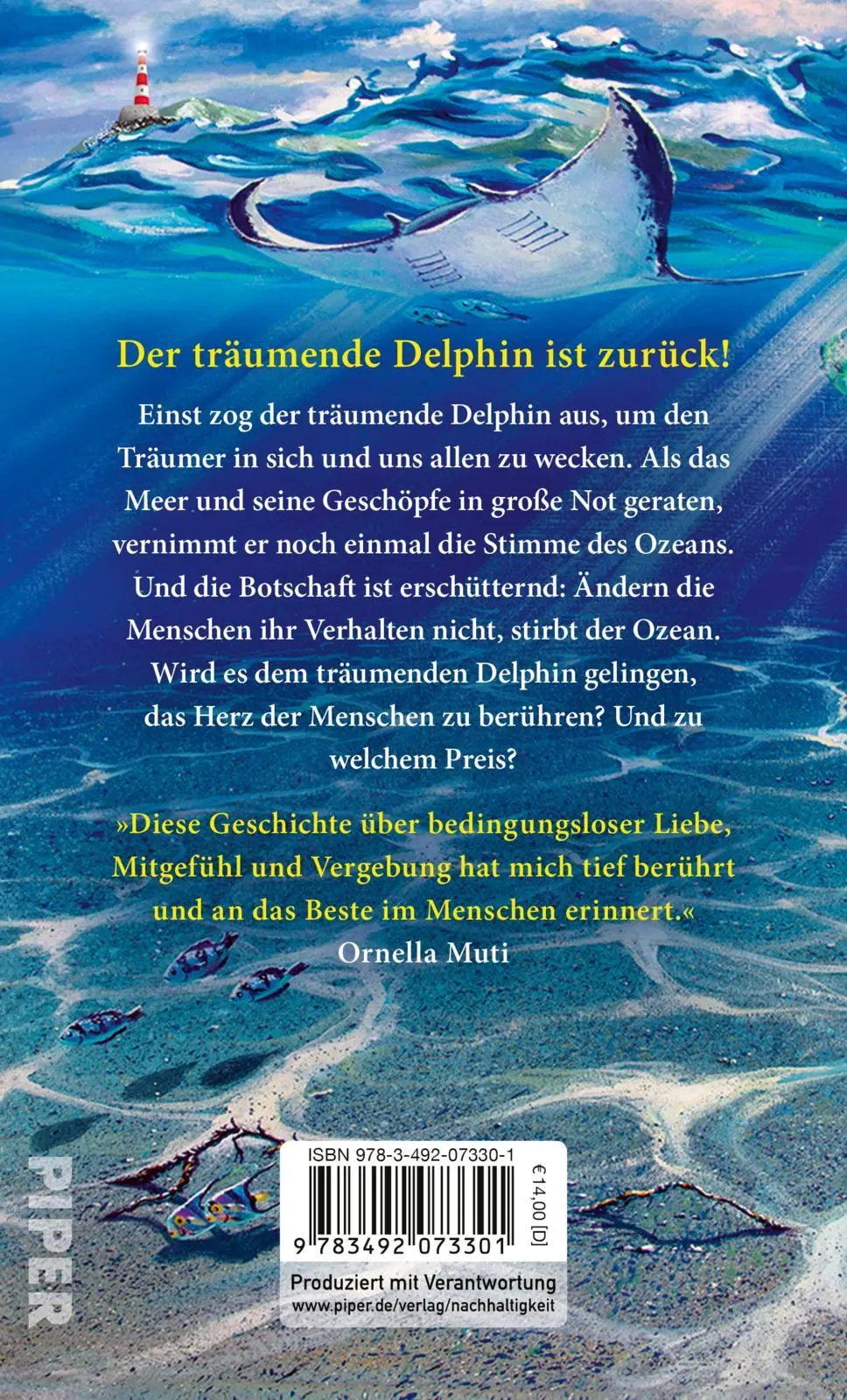 Rückseite: 9783492073301 | Der träumende Delphin und die Stimme des Ozeans | Sergio Bambaren