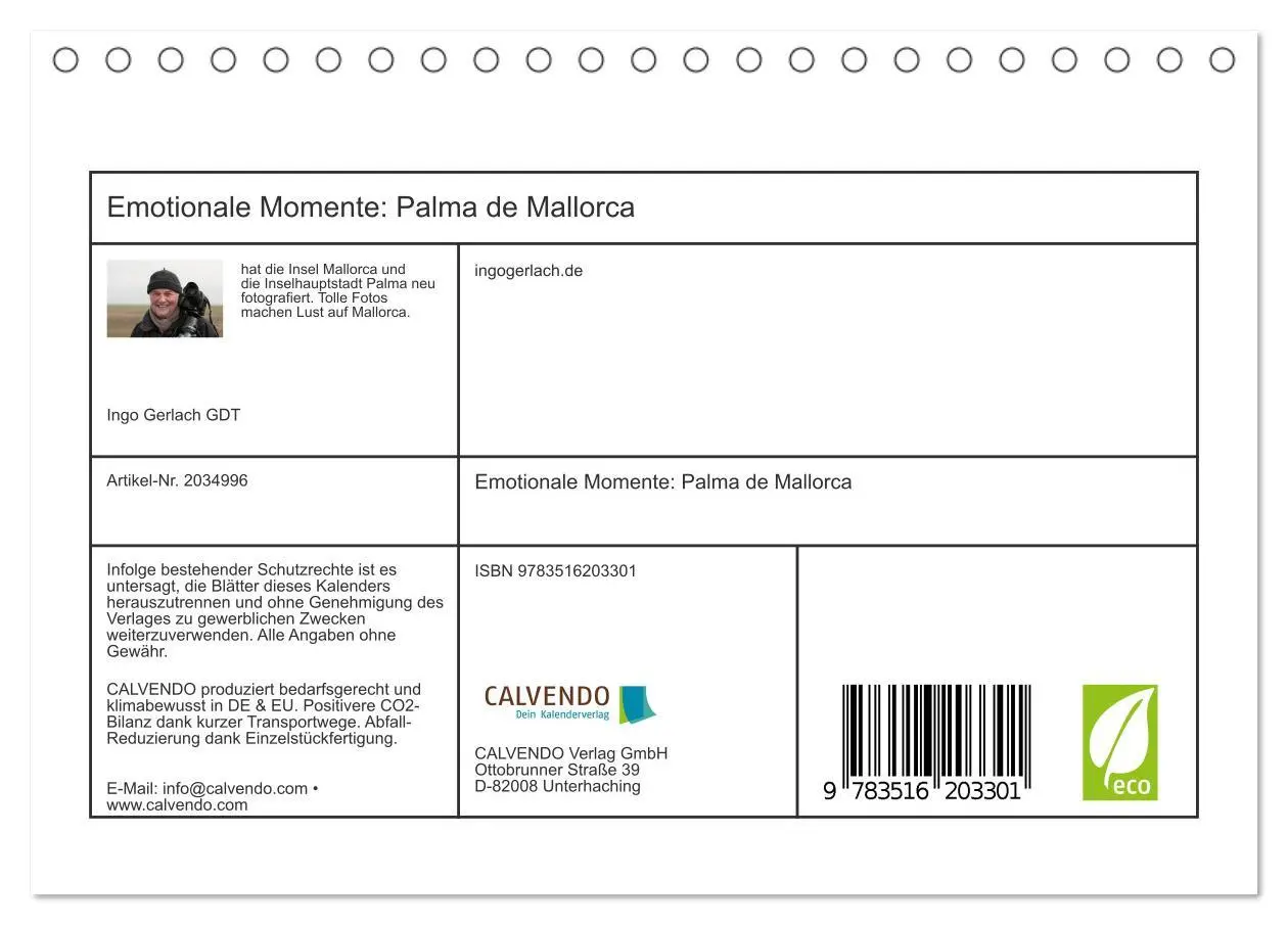 Bild: 9783516203301 | Emotionale Momente: Palma de Mallorca (Tischkalender 2026 DIN A5...