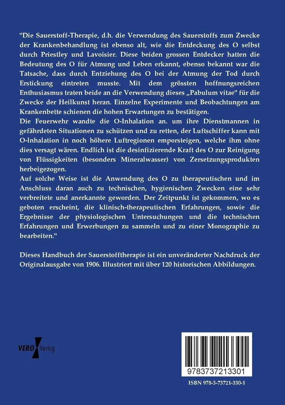 Rückseite: 9783737213301 | Handbuch der Sauerstofftherapie | Max Michaelis | Taschenbuch | 572 S.