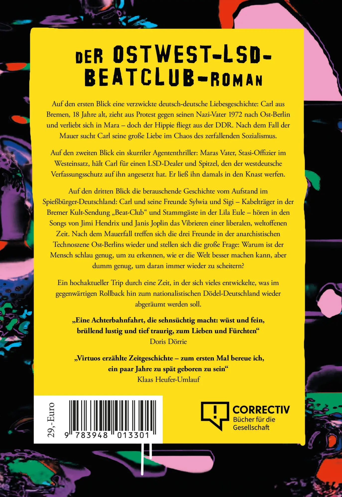 Rückseite: 9783948013301 | Lila Eule | Der OstWest-LSD-BeatClub-Roman | Cordt Schnibben | Buch