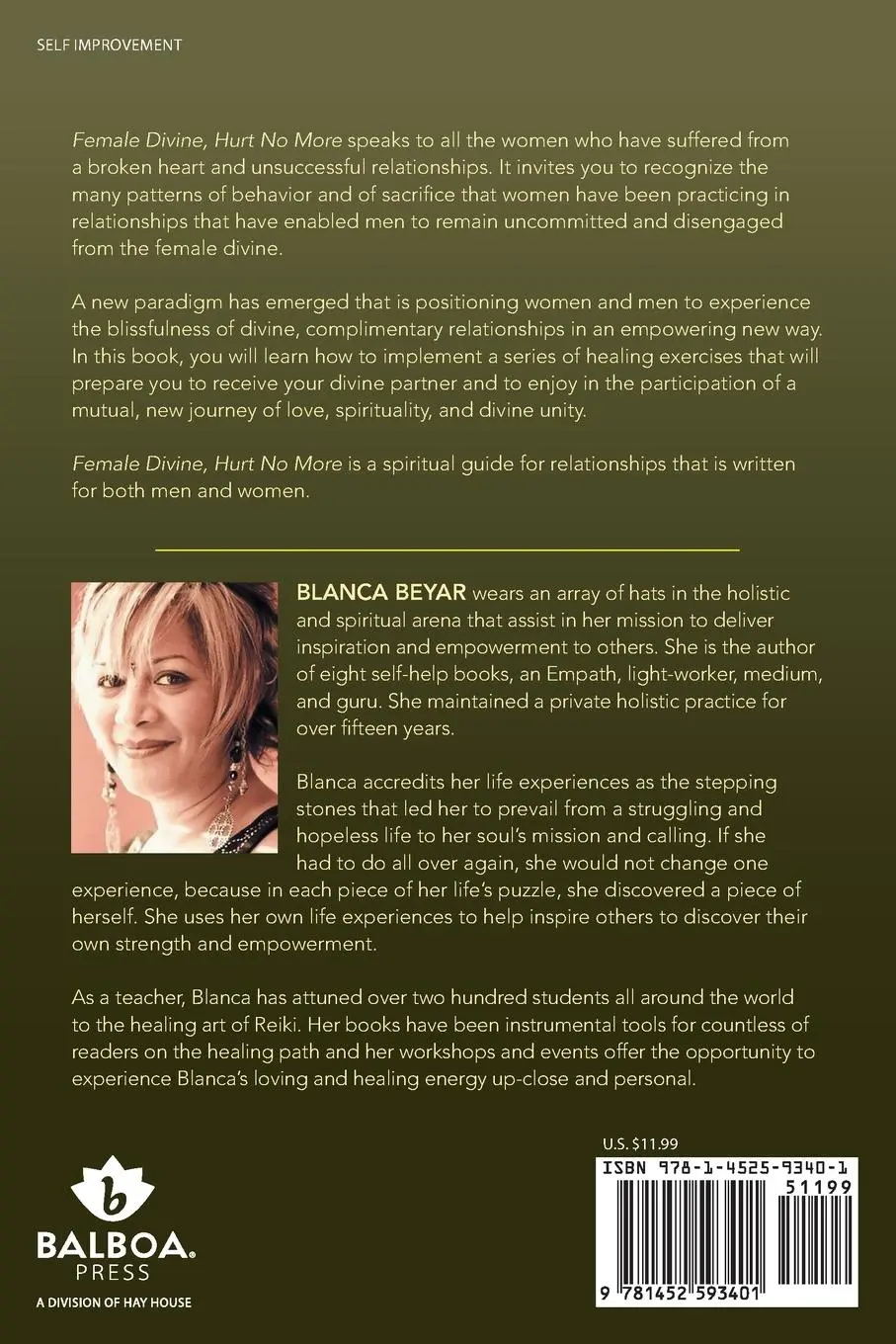 Rückseite: 9781452593401 | Female Divine, Hurt No More | A Guide for Women and Men | Blanca Beyar