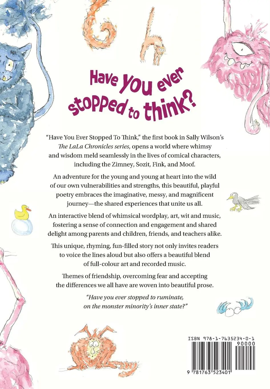 Rückseite: 9781763523401 | Have You Ever Stopped To Think | Sally Wilson | Taschenbuch | Englisch