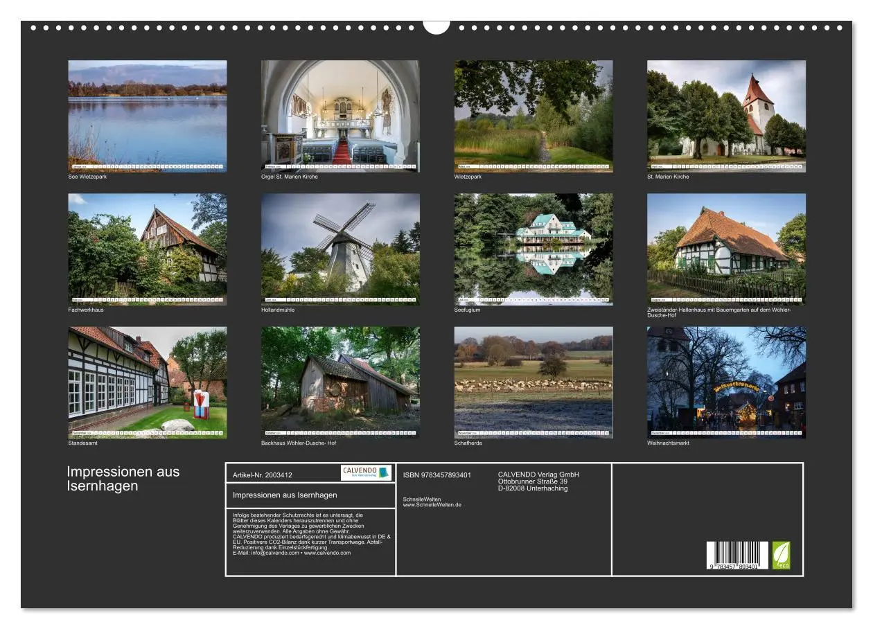 Bild: 9783457893401 | Impressionen aus Isernhagen (Wandkalender 2026 DIN A2 quer),...