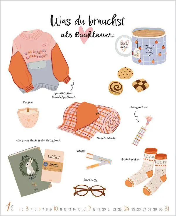 Bild: 9783819303401 | Booklover 2027 | Verlag Korsch | Kalender | 14 S. | Deutsch | 2027
