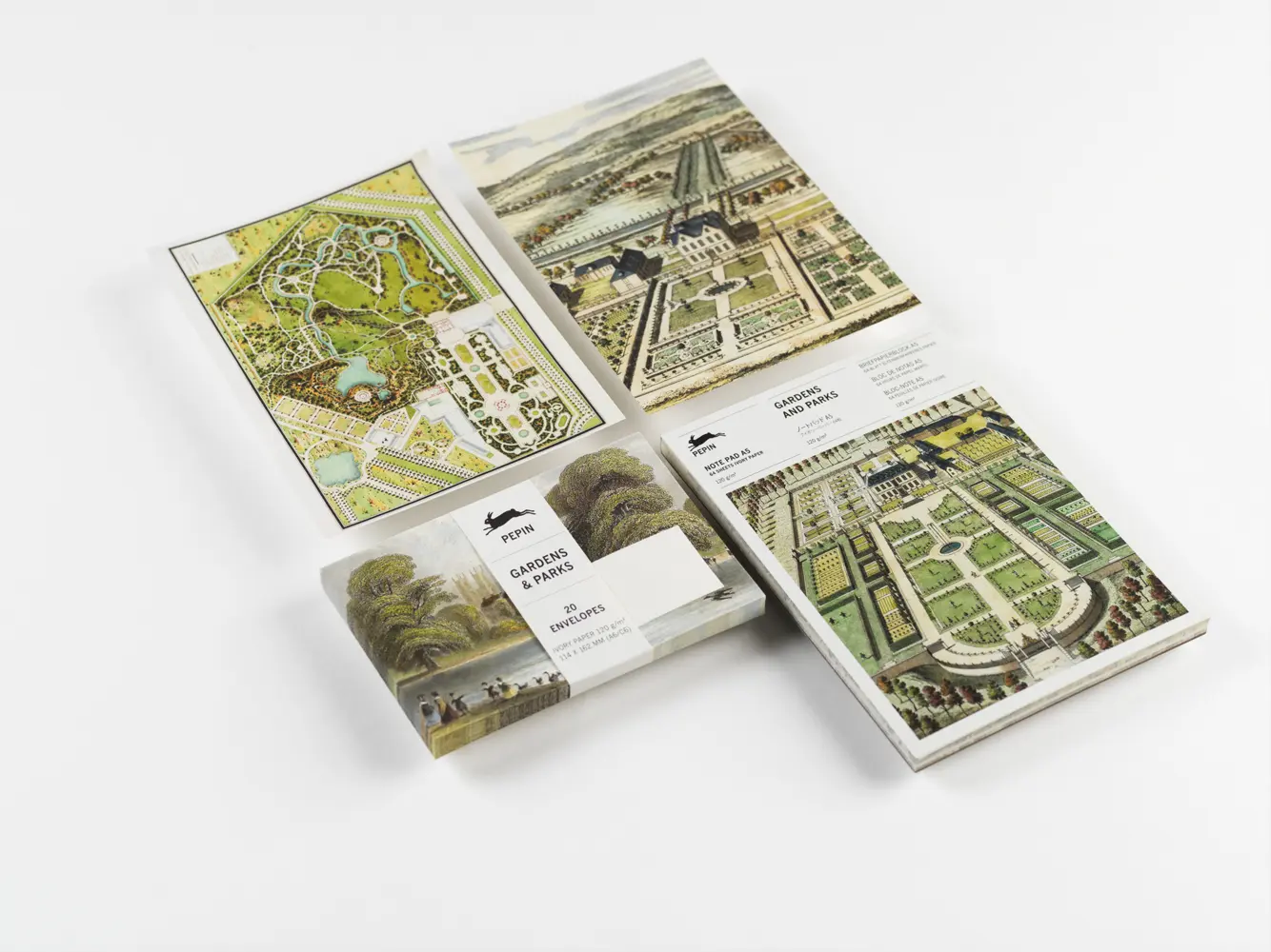 Bild: 9789460093401 | Gardens &amp; Parks | Writing Paper &amp; Note Pad A5 | Pepin van Roojen