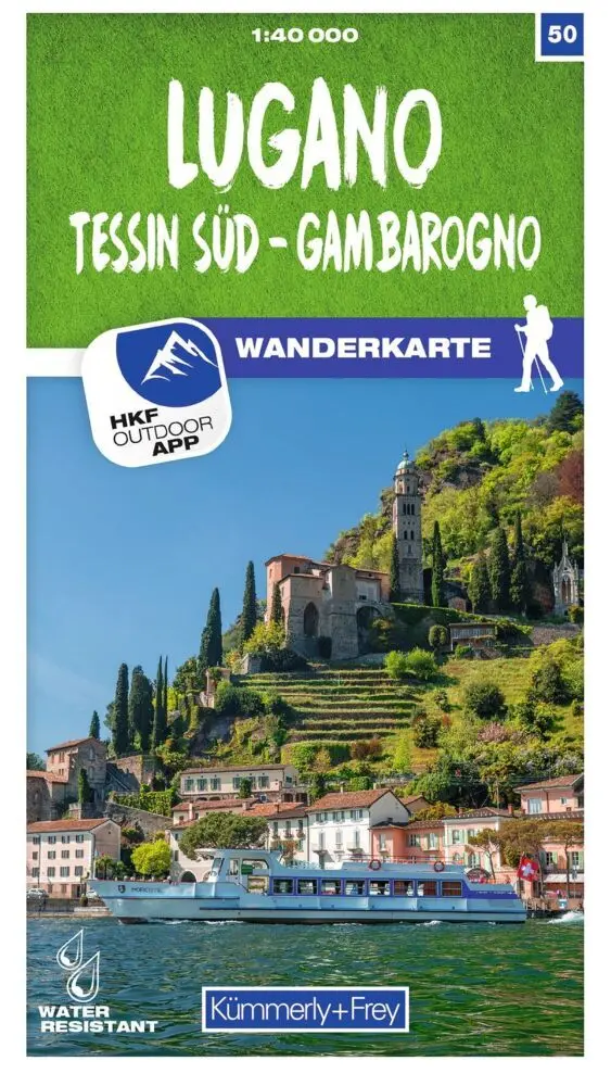 Cover: 9783259023501 | Lugano - Sottoceneri - Gambarogno 50 Wanderkarte 1:40 000 matt...