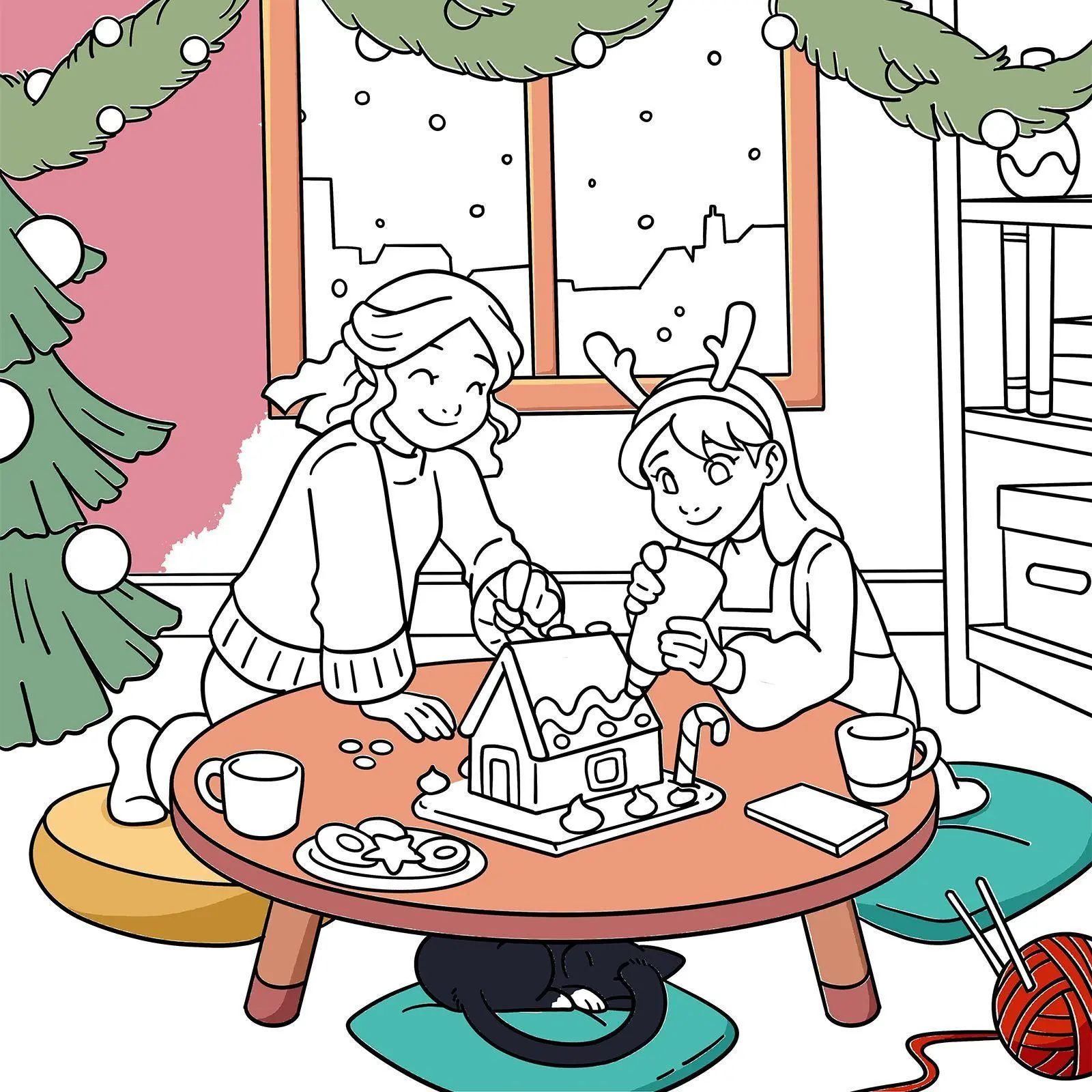 Bild: 9783401723501 | Cozy Time Coloring. Comfy Girl Christmas | Julia Körner | Taschenbuch