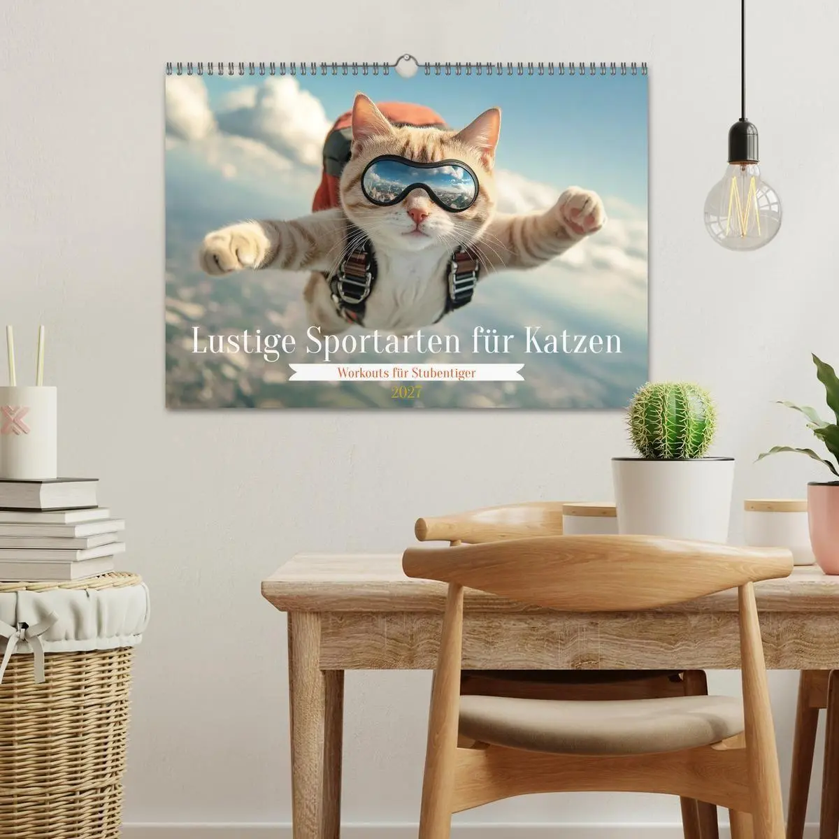 Bild: 9783569063501 | Lustige Sportarten für Katzen (Wandkalender 2027 DIN A3 quer),...