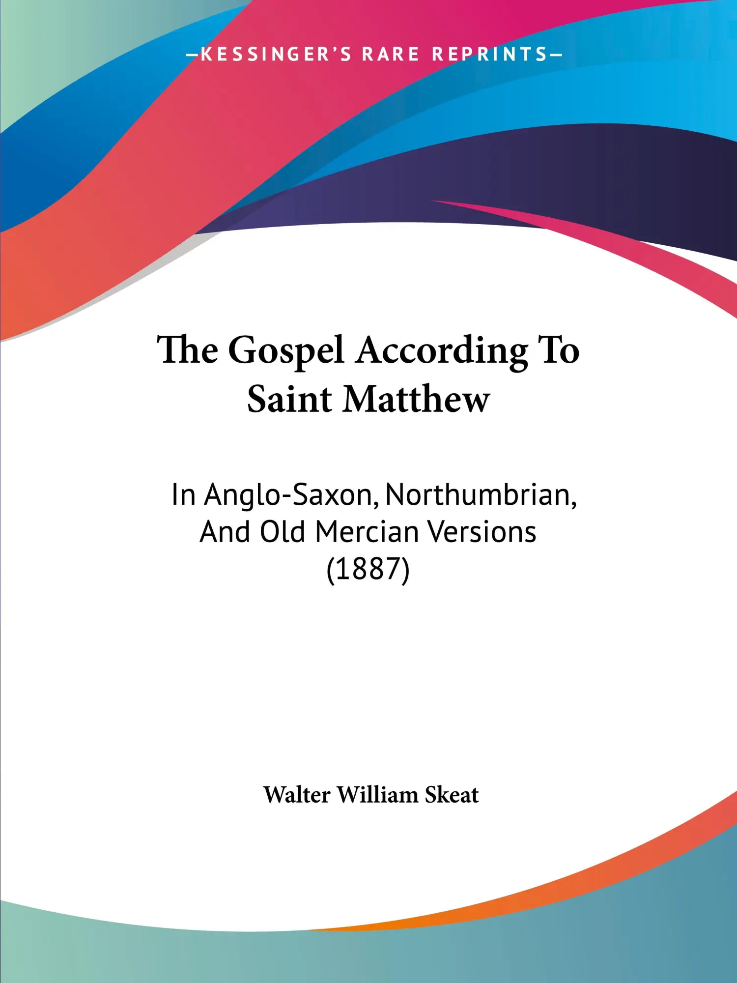 Cover: 9781104913601 | The Gospel According To Saint Matthew | Walter William Skeat | Buch
