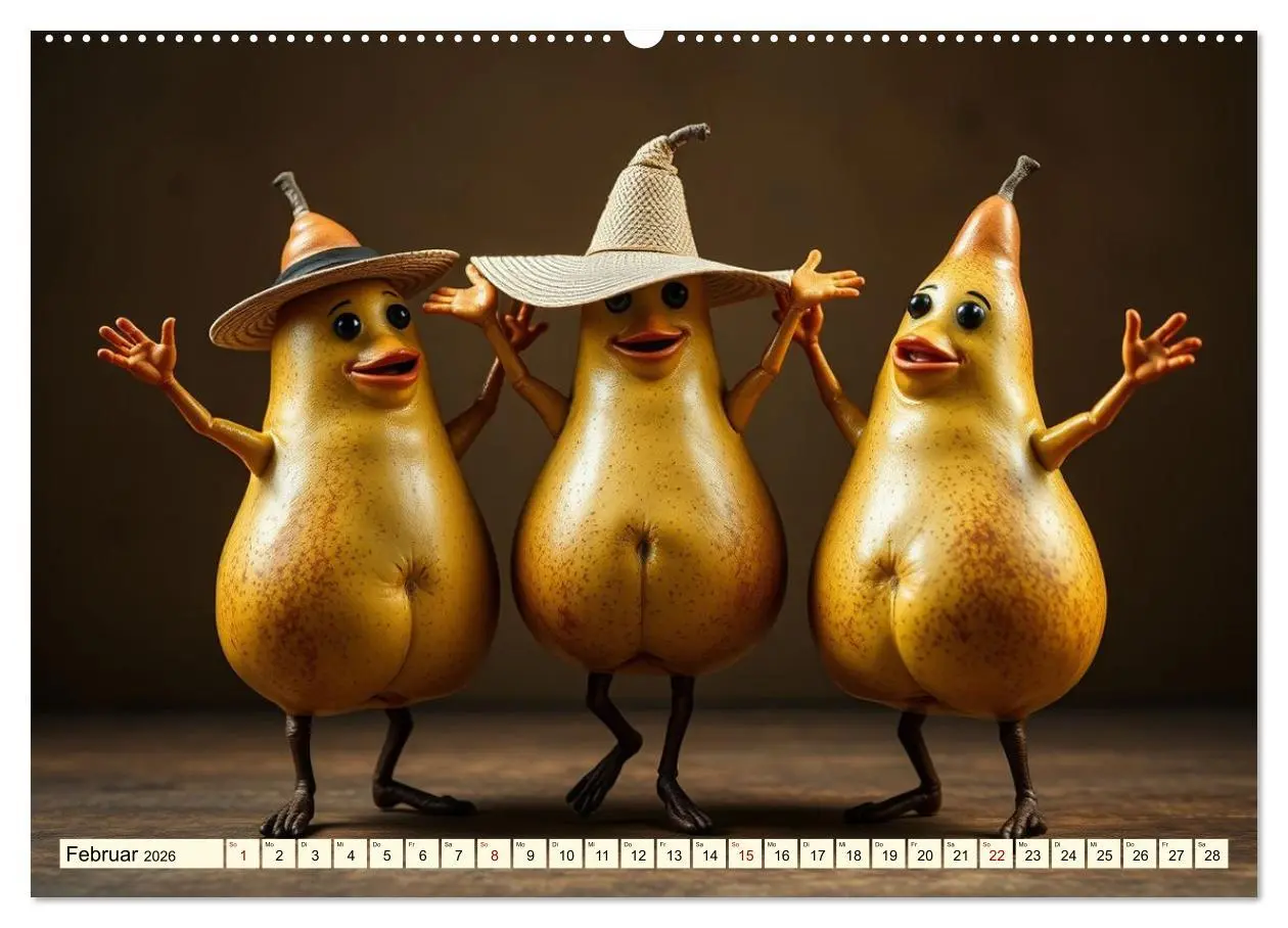 Bild: 9783516413601 | Tanzendes Obst und Gemüse (hochwertiger Premium Wandkalender 2026...