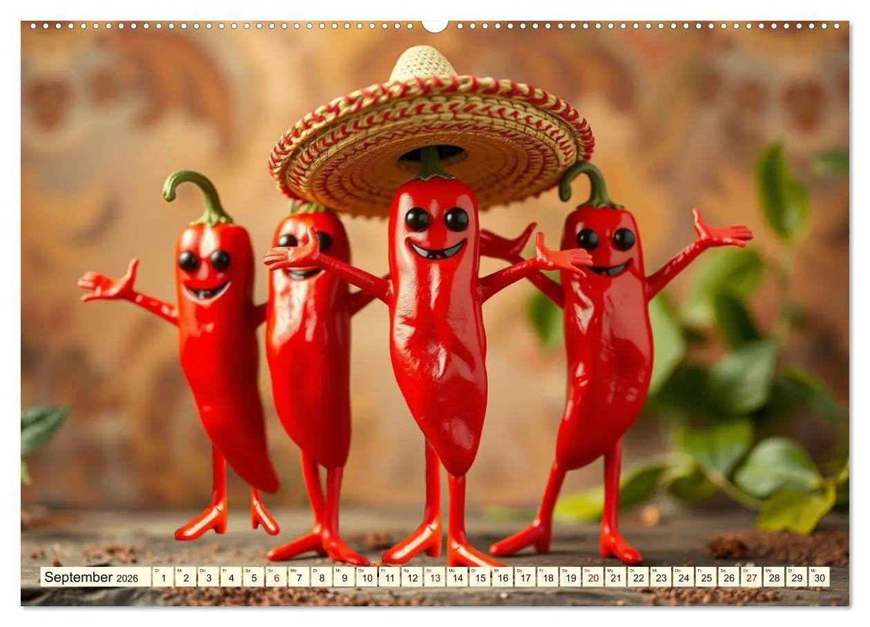 Bild: 9783516413601 | Tanzendes Obst und Gemüse (hochwertiger Premium Wandkalender 2026...