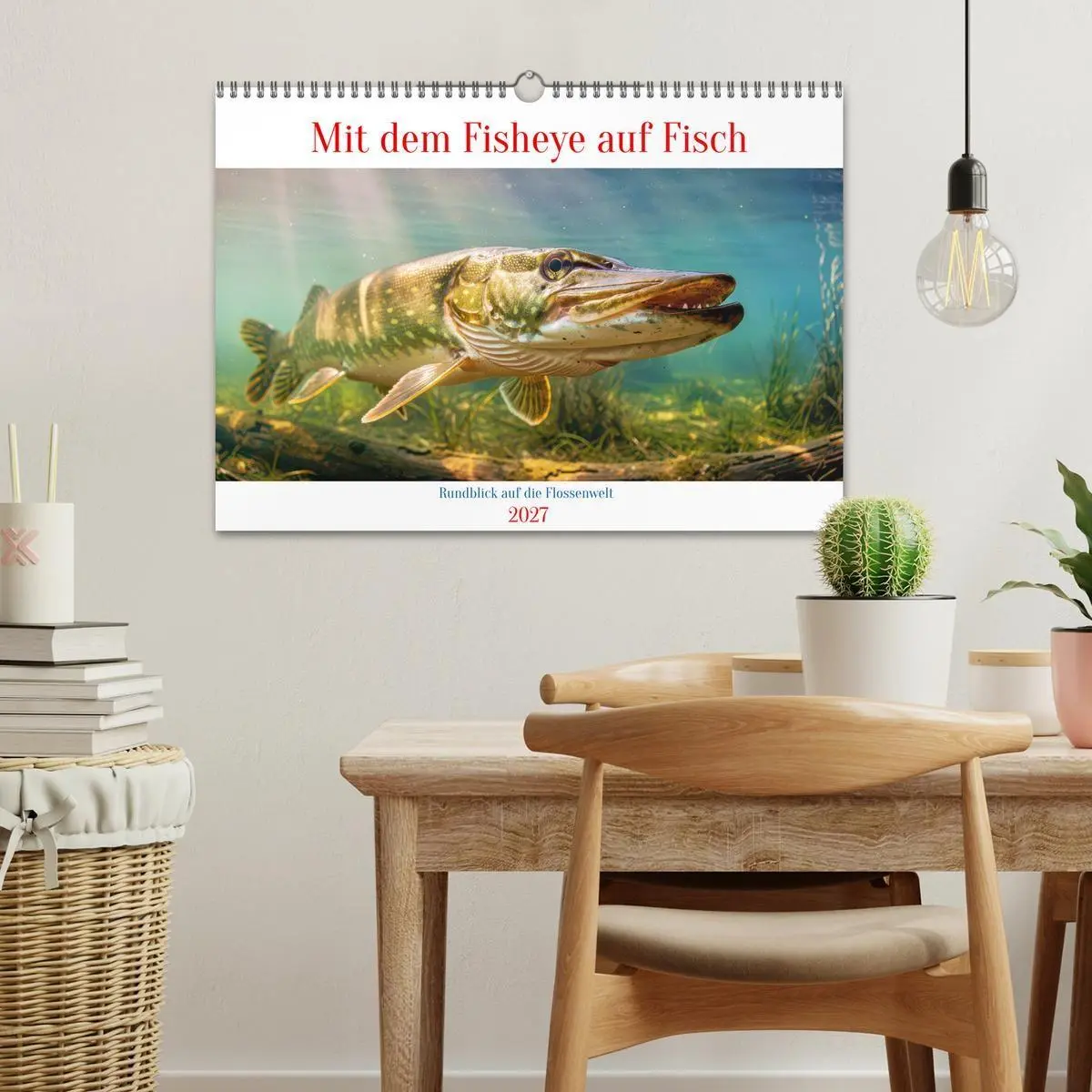 Bild: 9783594253601 | Mit dem Fisheye auf Fisch (Wandkalender 2027 DIN A3 quer), CALVENDO...