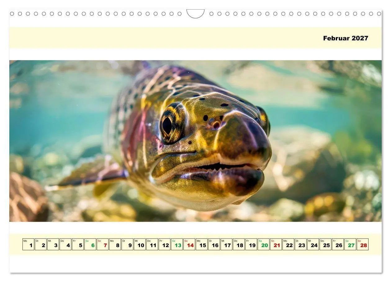 Bild: 9783594253601 | Mit dem Fisheye auf Fisch (Wandkalender 2027 DIN A3 quer), CALVENDO...