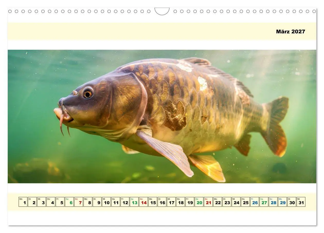 Bild: 9783594253601 | Mit dem Fisheye auf Fisch (Wandkalender 2027 DIN A3 quer), CALVENDO...