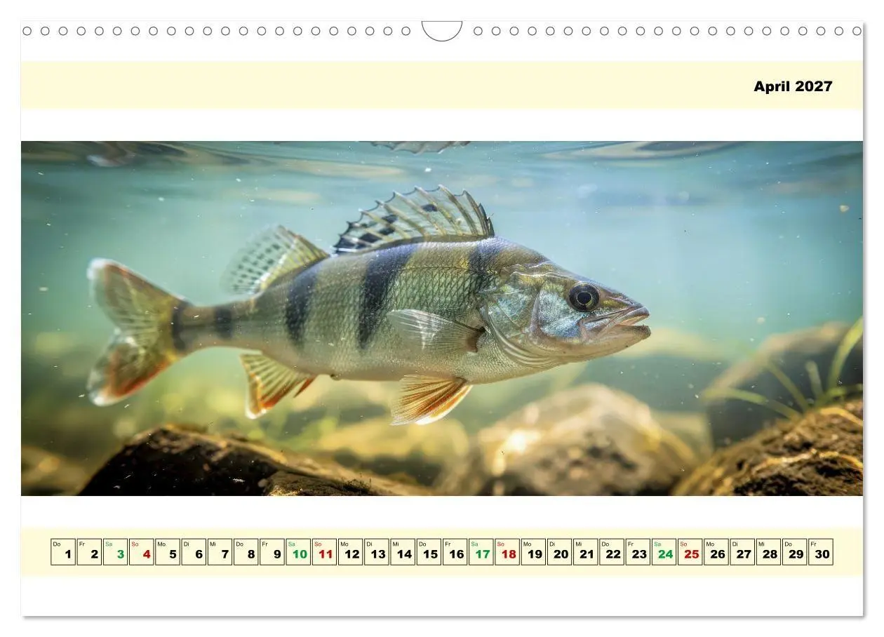 Bild: 9783594253601 | Mit dem Fisheye auf Fisch (Wandkalender 2027 DIN A3 quer), CALVENDO...