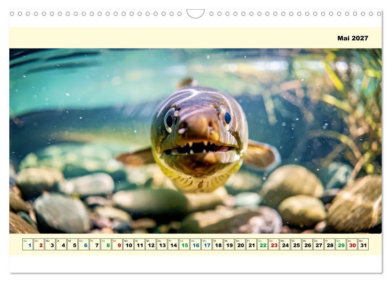 Bild: 9783594253601 | Mit dem Fisheye auf Fisch (Wandkalender 2027 DIN A3 quer), CALVENDO...