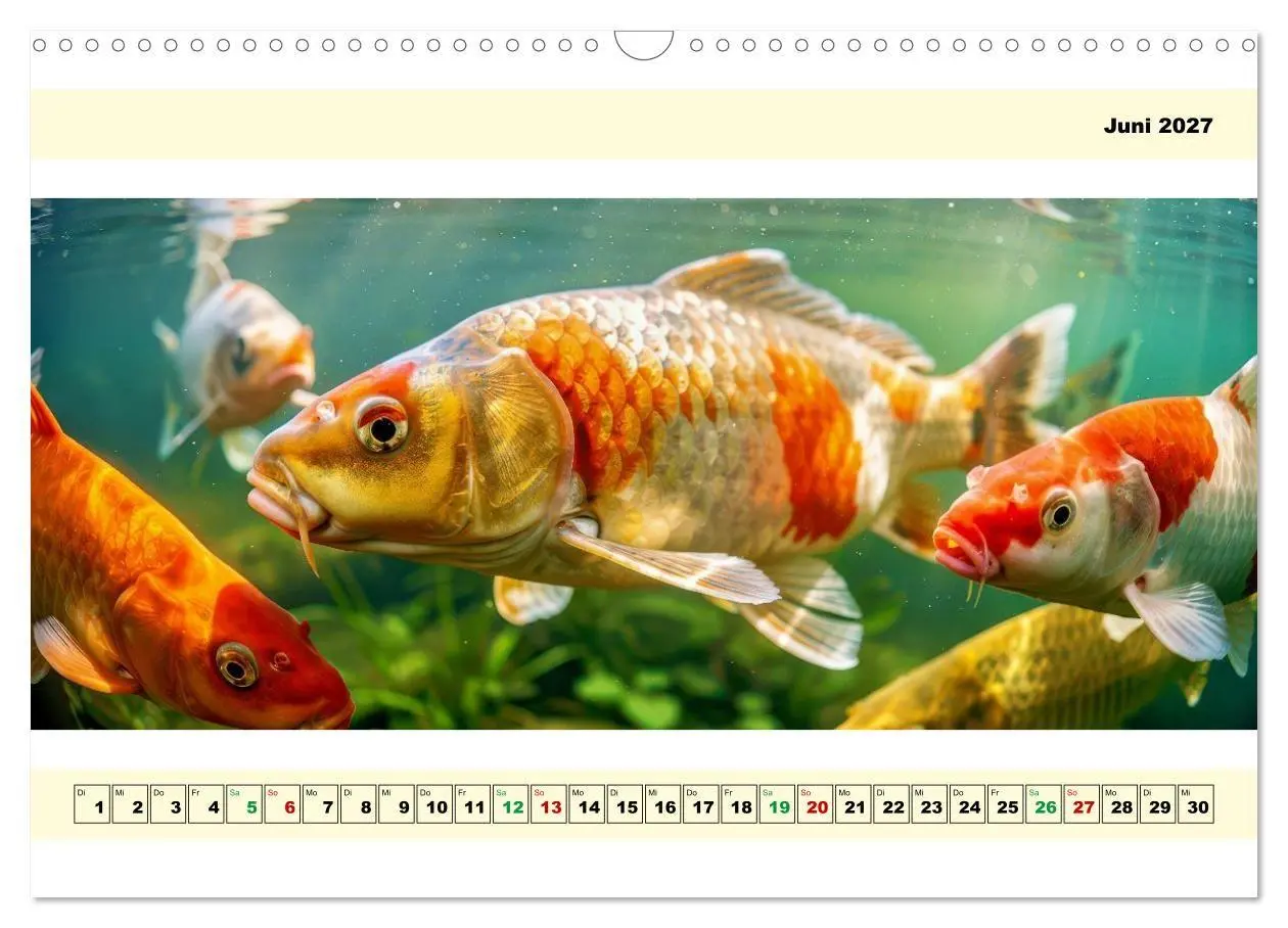 Bild: 9783594253601 | Mit dem Fisheye auf Fisch (Wandkalender 2027 DIN A3 quer), CALVENDO...